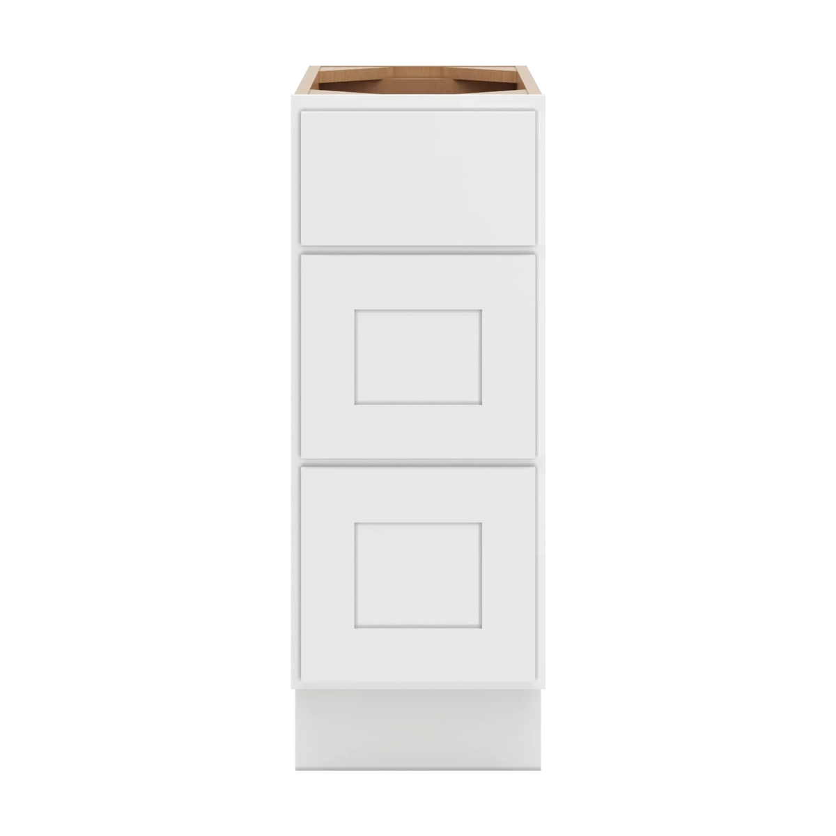 cnc luxor white 12 w x 32 1 2 h 3 drawer base cabinet