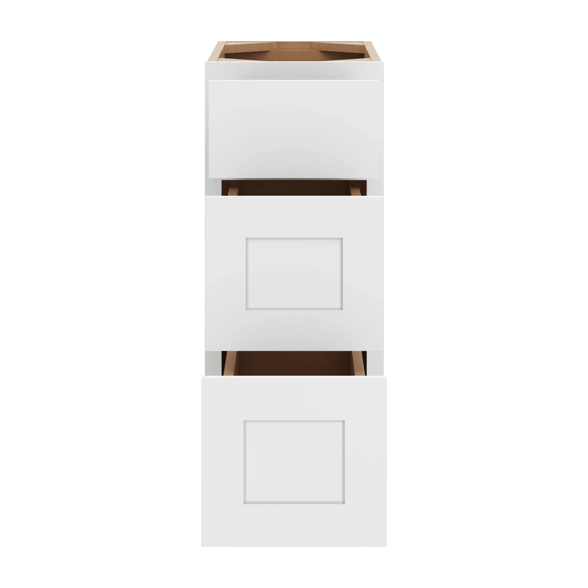 cnc luxor white 12 w x 32 1 2 h 3 drawer base cabinet