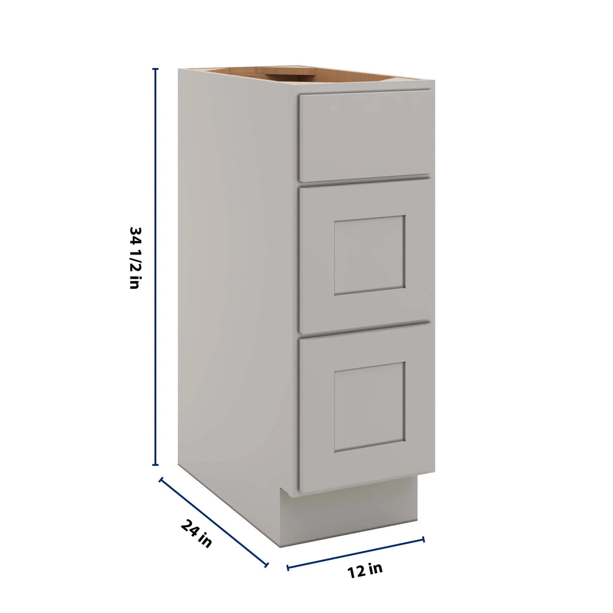 cnc-luxor-misty-grey-12-w-3-drawer-base-cabinet