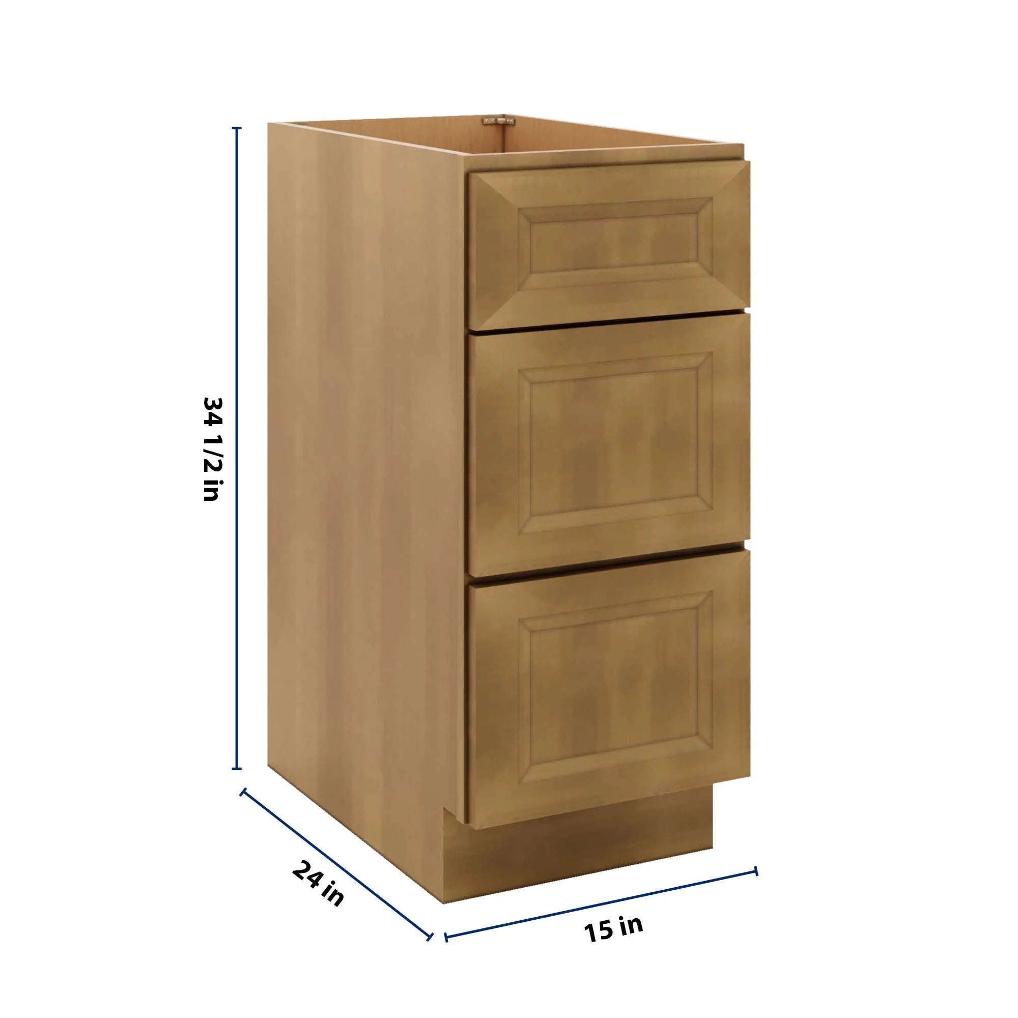 J&K Butterscotch B8 Base w/3 Drawers - 15" W
