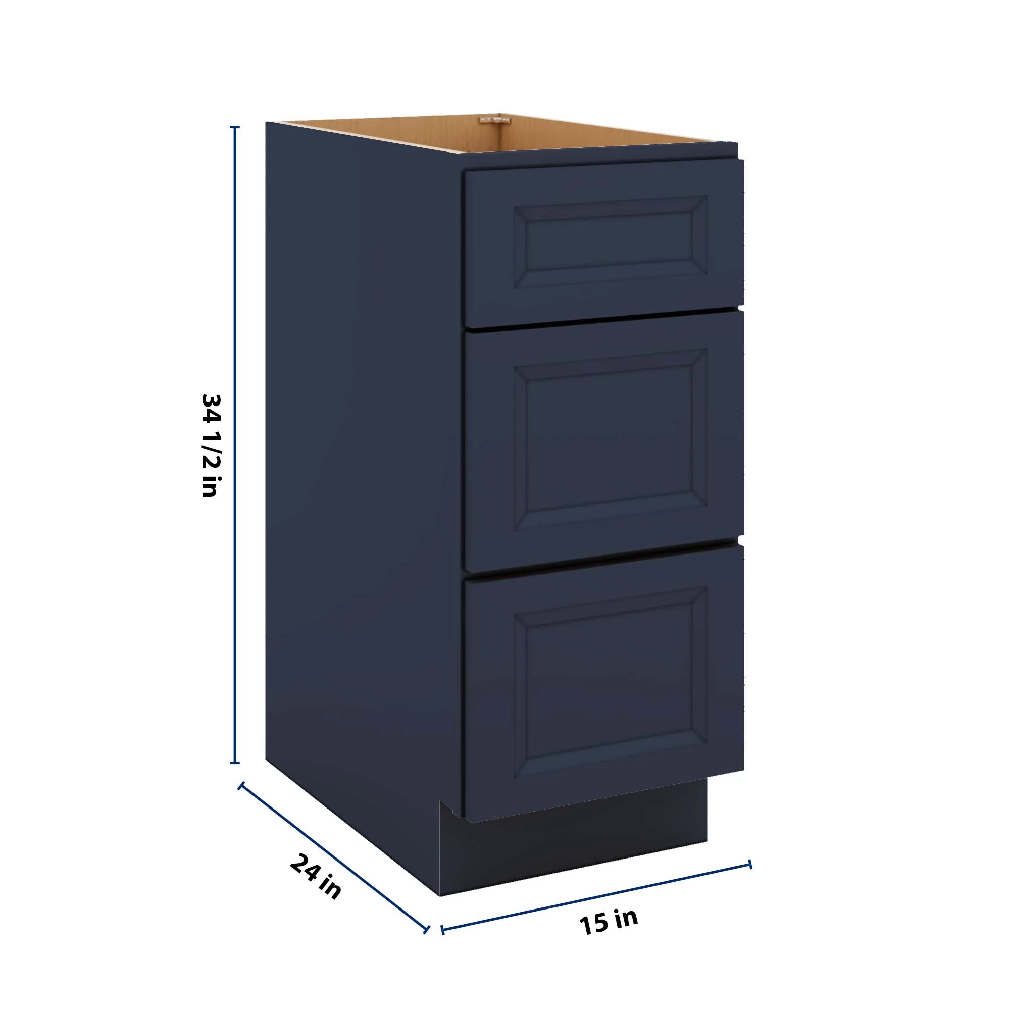 J&K Naval B7 Base w/3 Drawers - 15" W