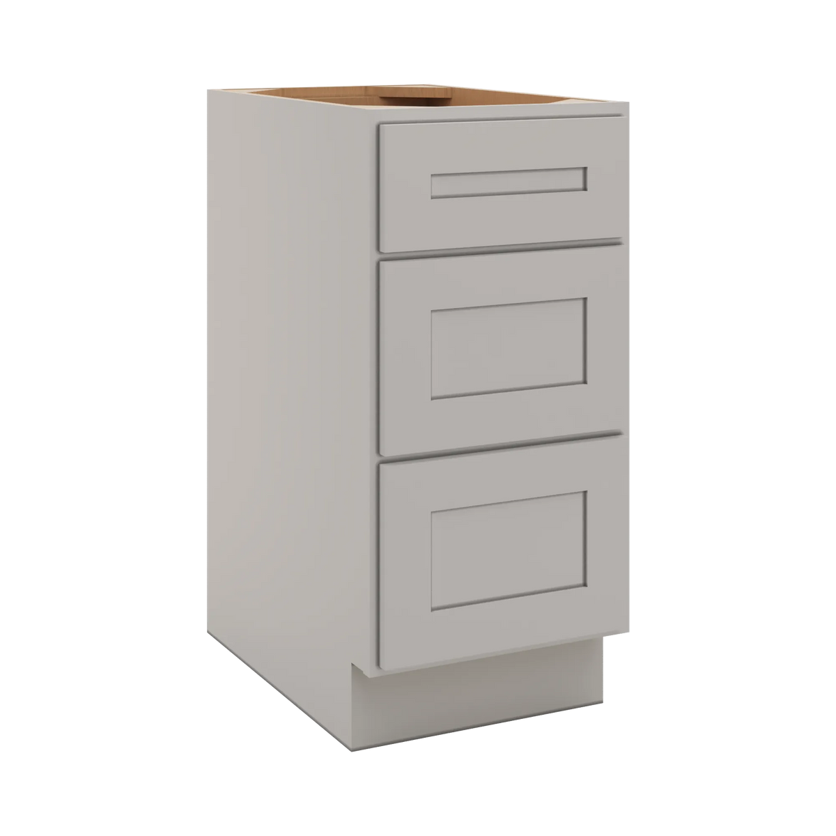CNC Luxor 5-Piece Misty Grey 15" W X 32 1/2" H 3 Drawer Base Cabinet