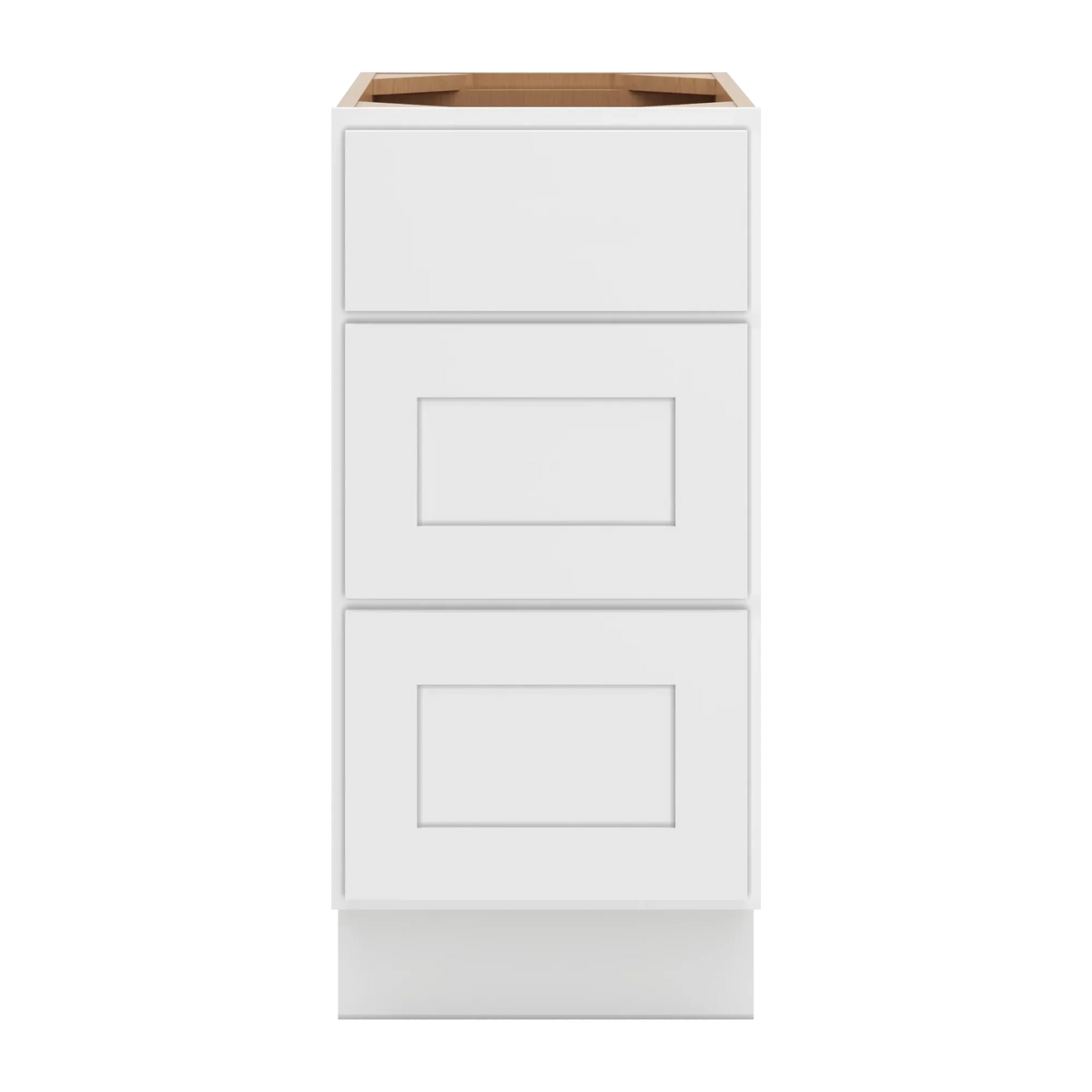 cnc luxor white 15 w x 32 1 2 h 3 drawer base cabinet