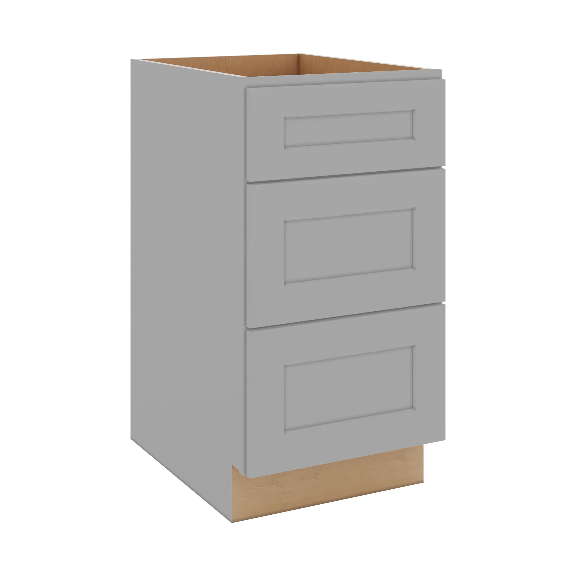 J&K Castle Grey S5 Base w/3 Drawers - 18" W