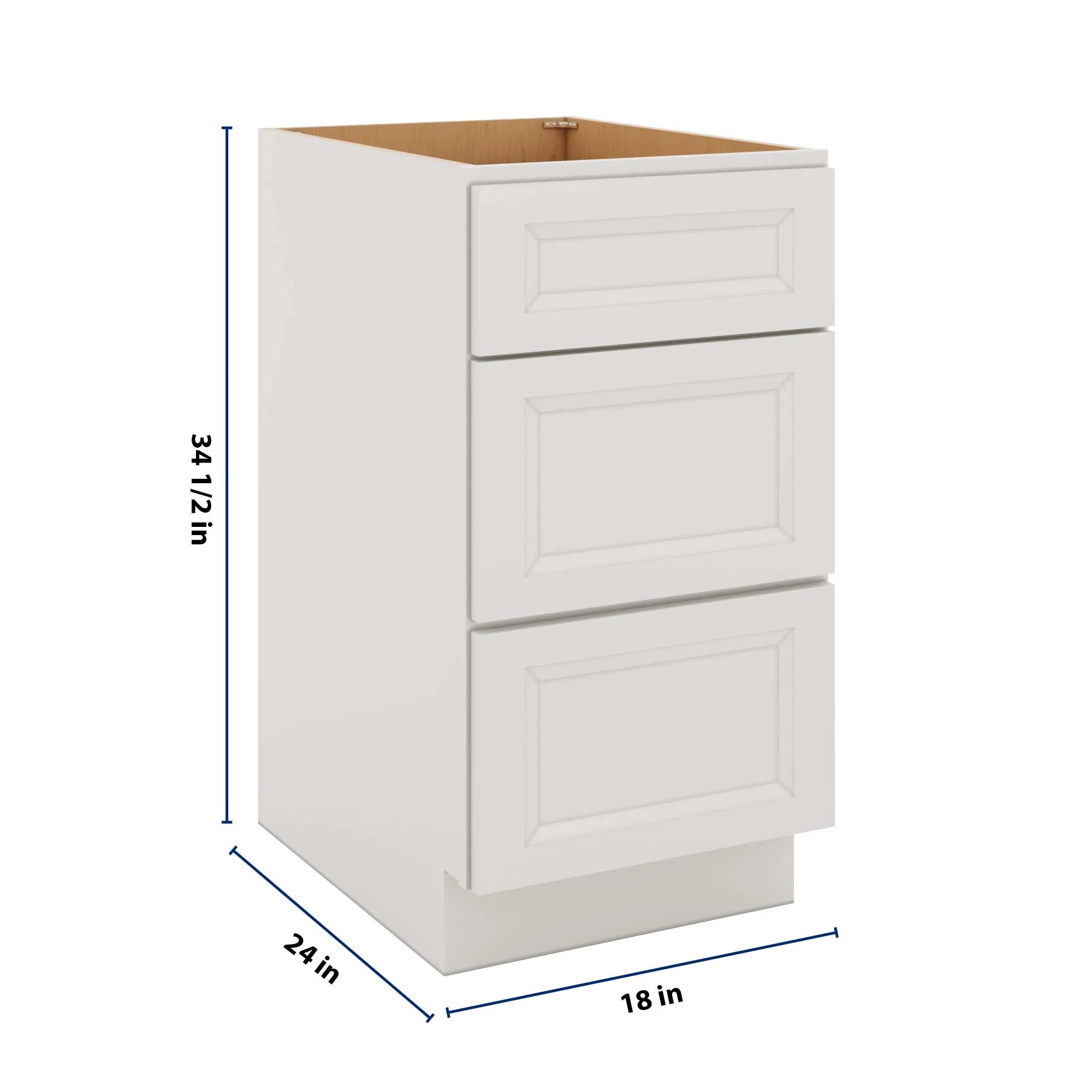 J&K Pure B5 Base w/3 Drawers - 18" W