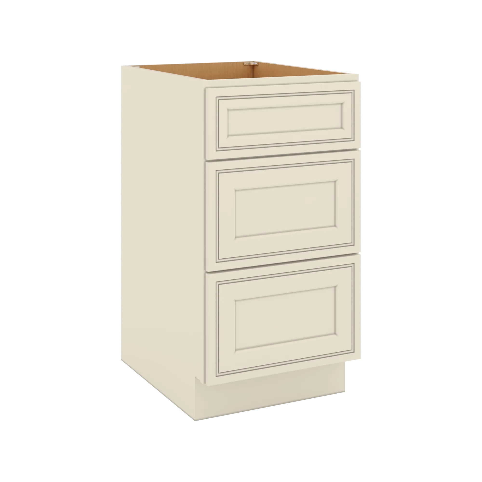 J&K Pearl Glazed H9 Base w/3 Drawers - 18" W