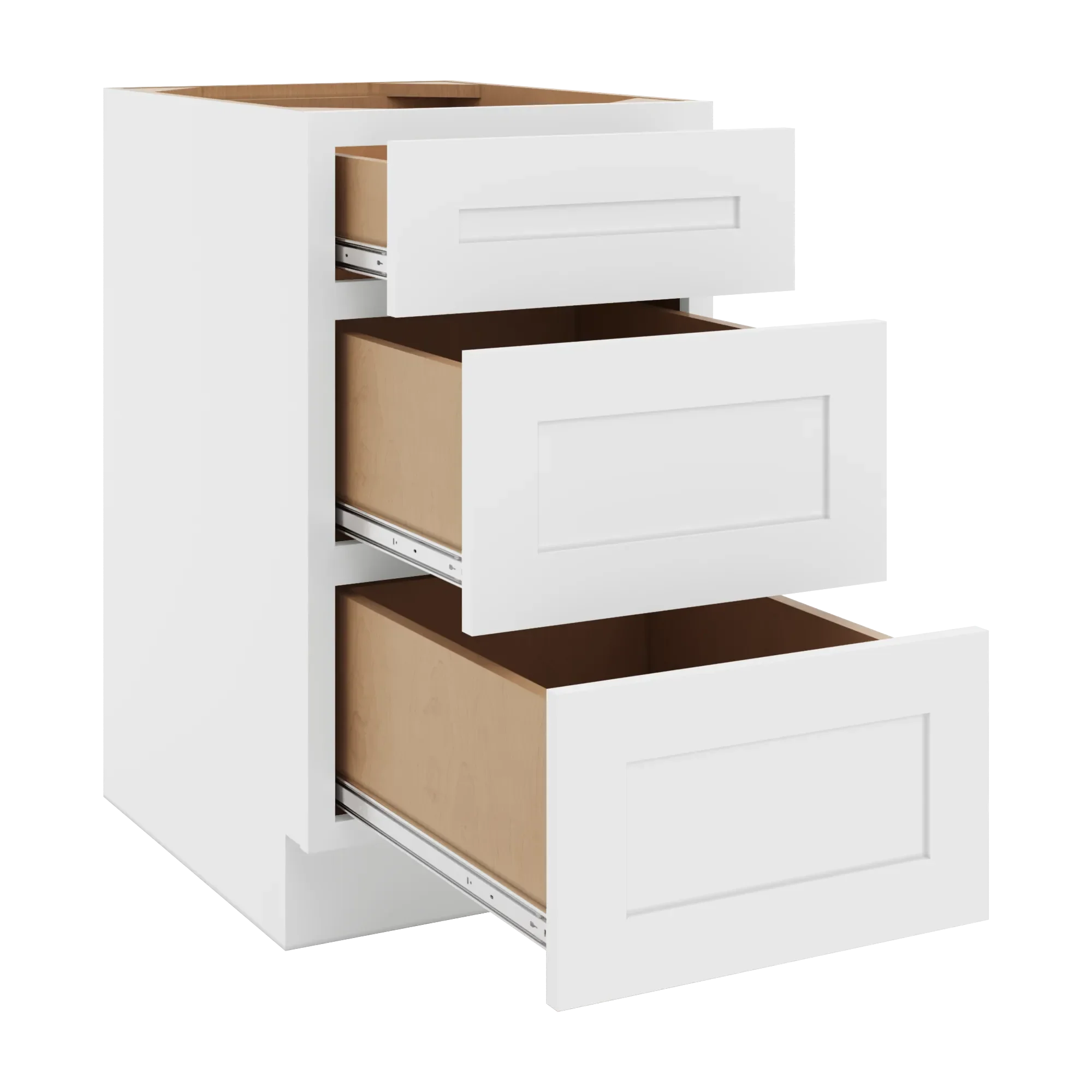 cnc luxor 5 piece white 18 w x 32 1 2 h 3 draw x 32 1 2 her base cabinet
