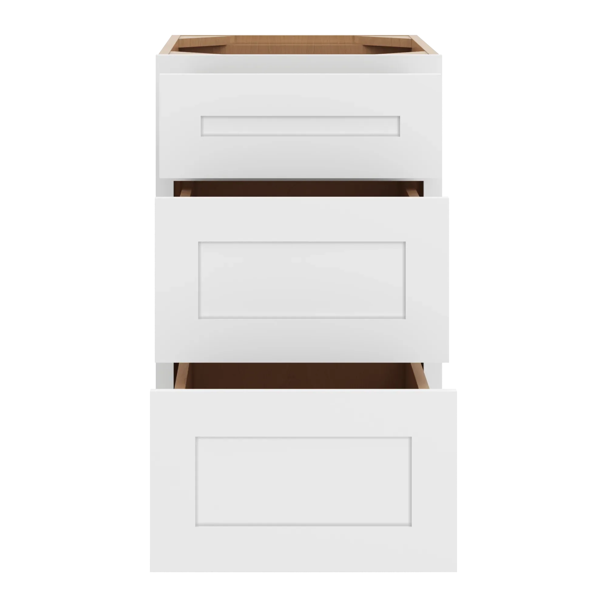 cnc luxor 5 piece white 18 w x 32 1 2 h 3 draw x 32 1 2 her base cabinet