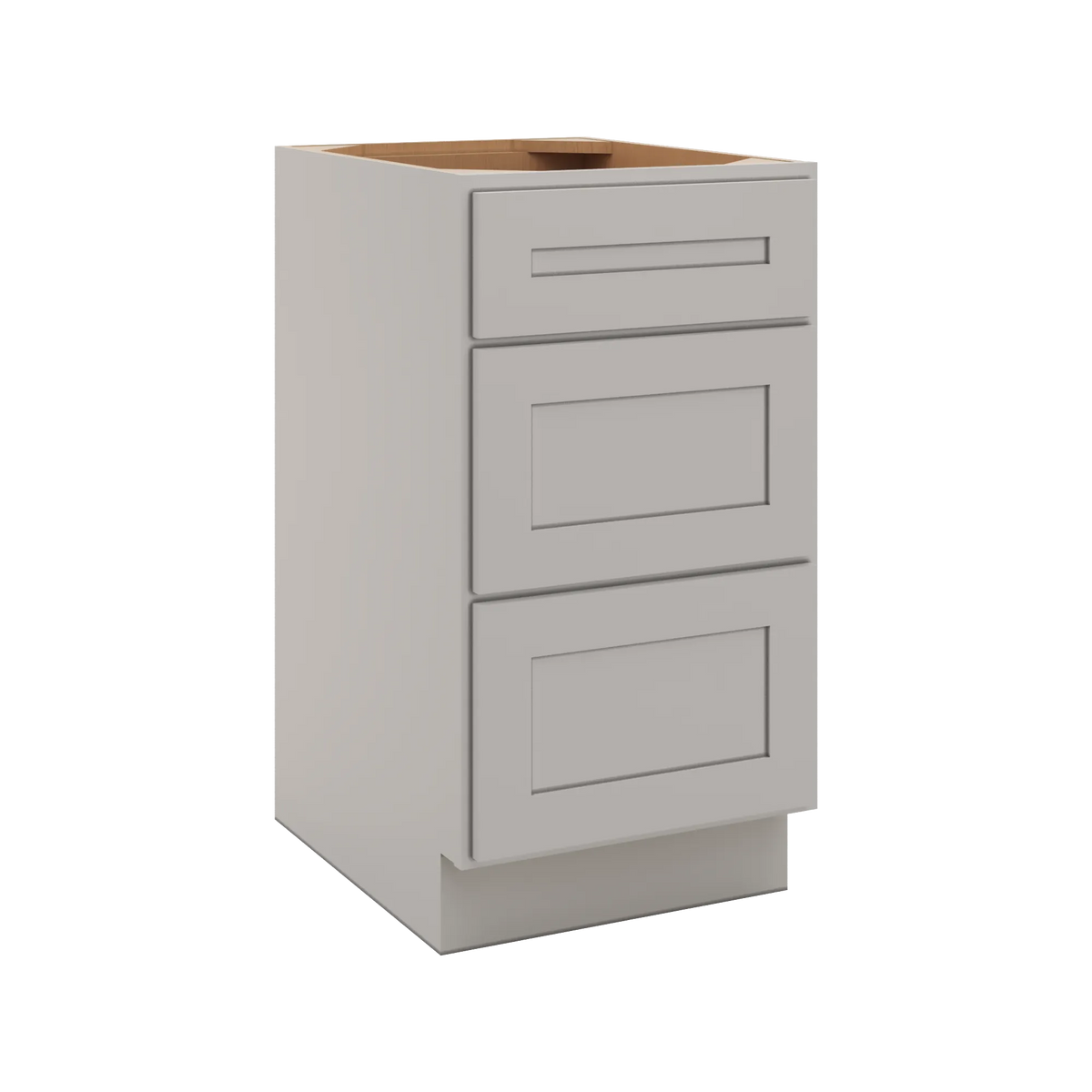 CNC Luxor 5-Piece Misty Grey 18" W 3 Drawer Base Cabinet