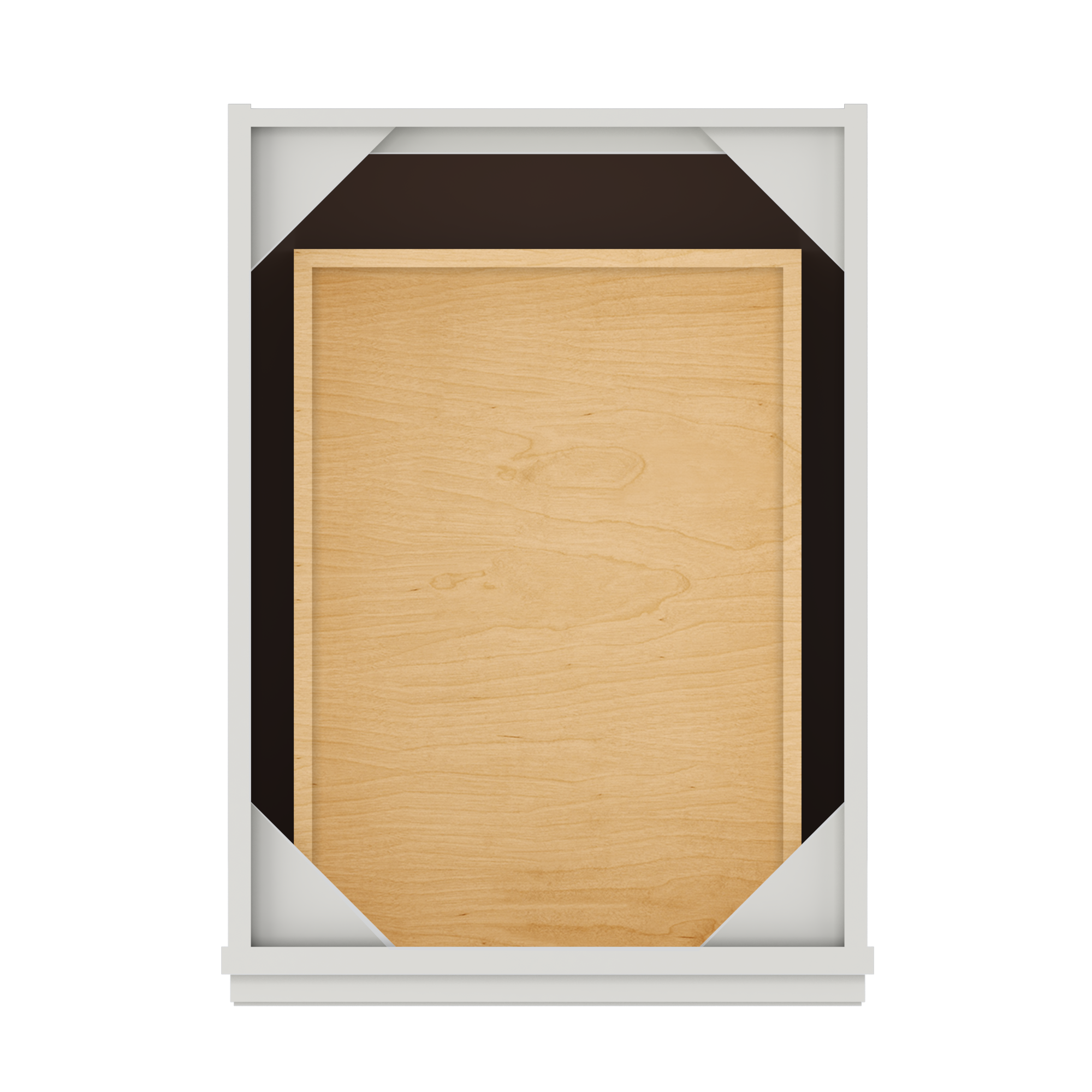 Drawer Base Kitchen Cabinet DB18 Milan Pearl 18 in. width 34.5 in. height 24 in. depth