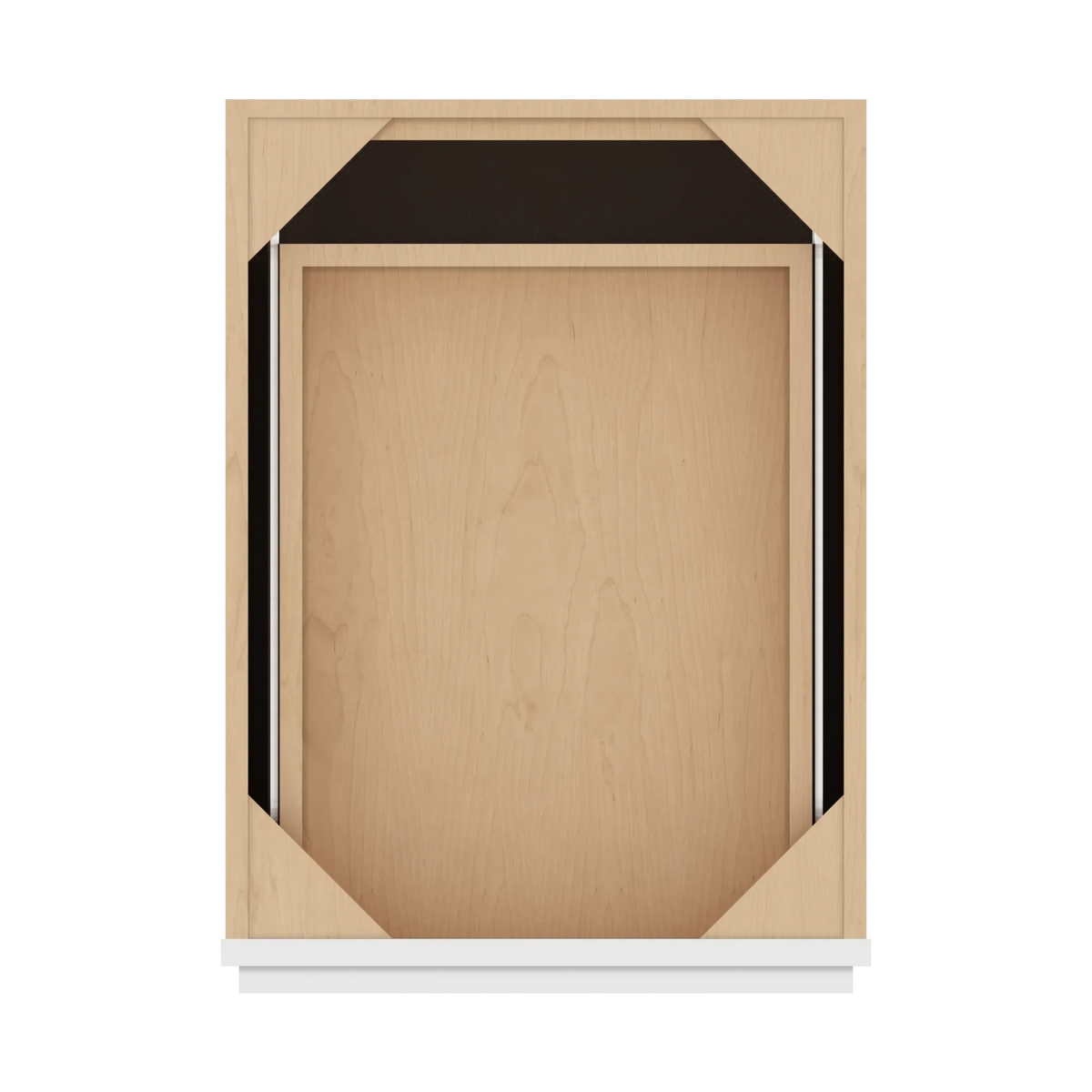 cnc luxor white 18 w 3 drawer base cabinet