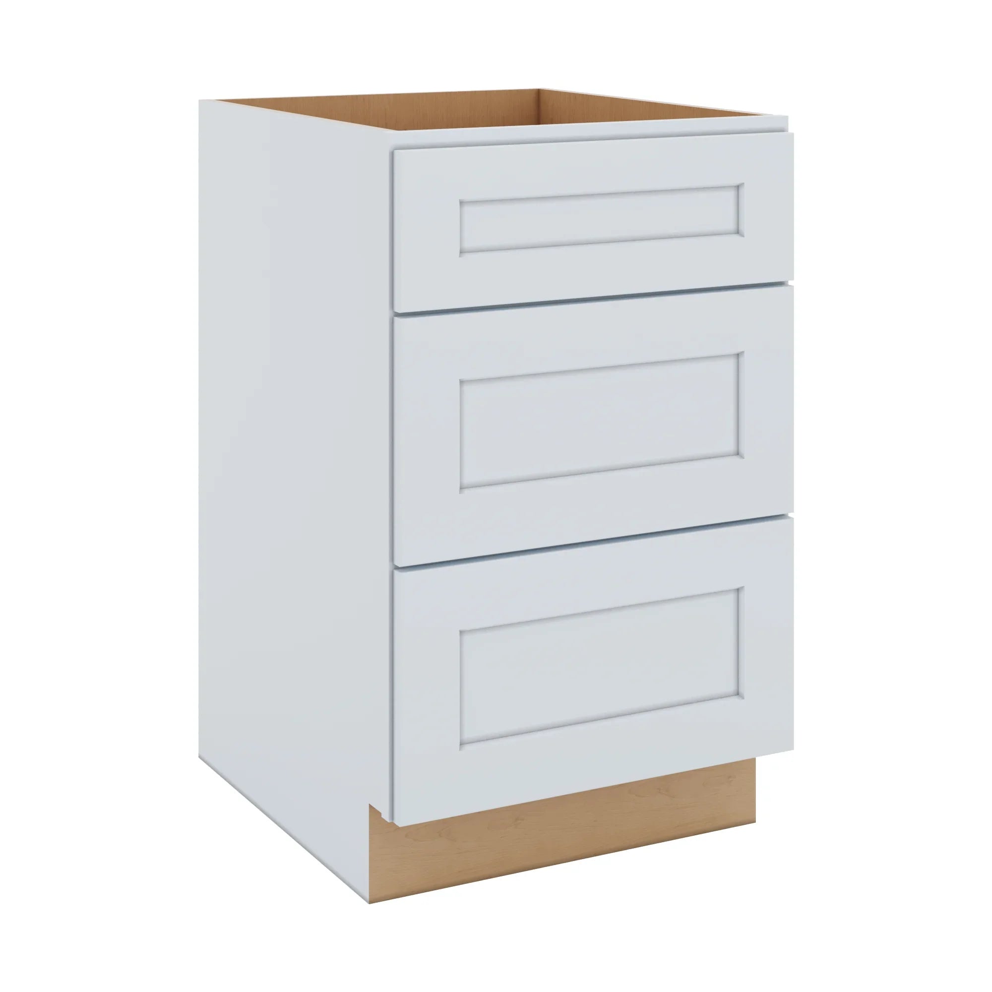 J&K White Shaker S8 Base w/3 Drawers - 21" W