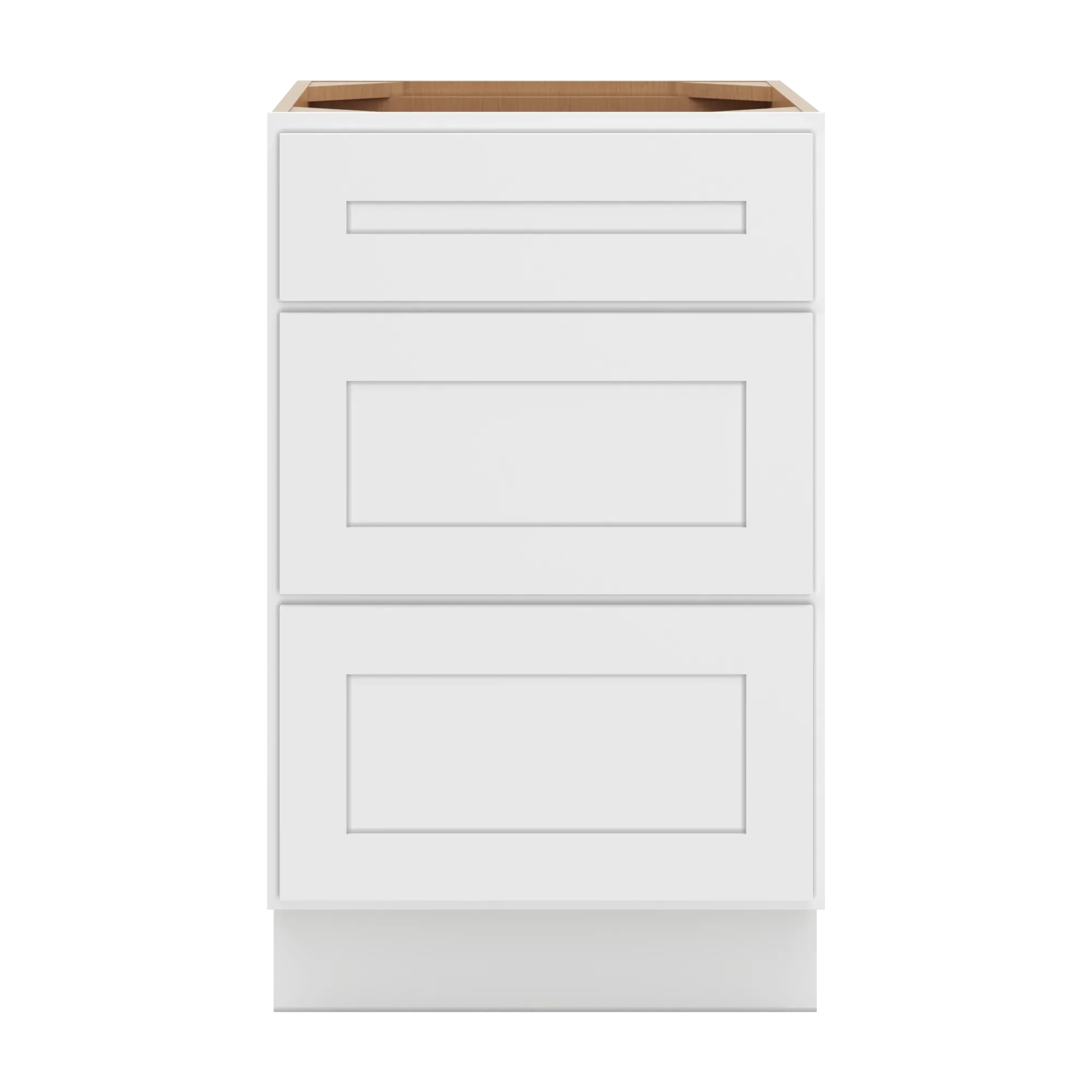 cnc luxor 5 piece white 21 w 3 drawer base cabinet