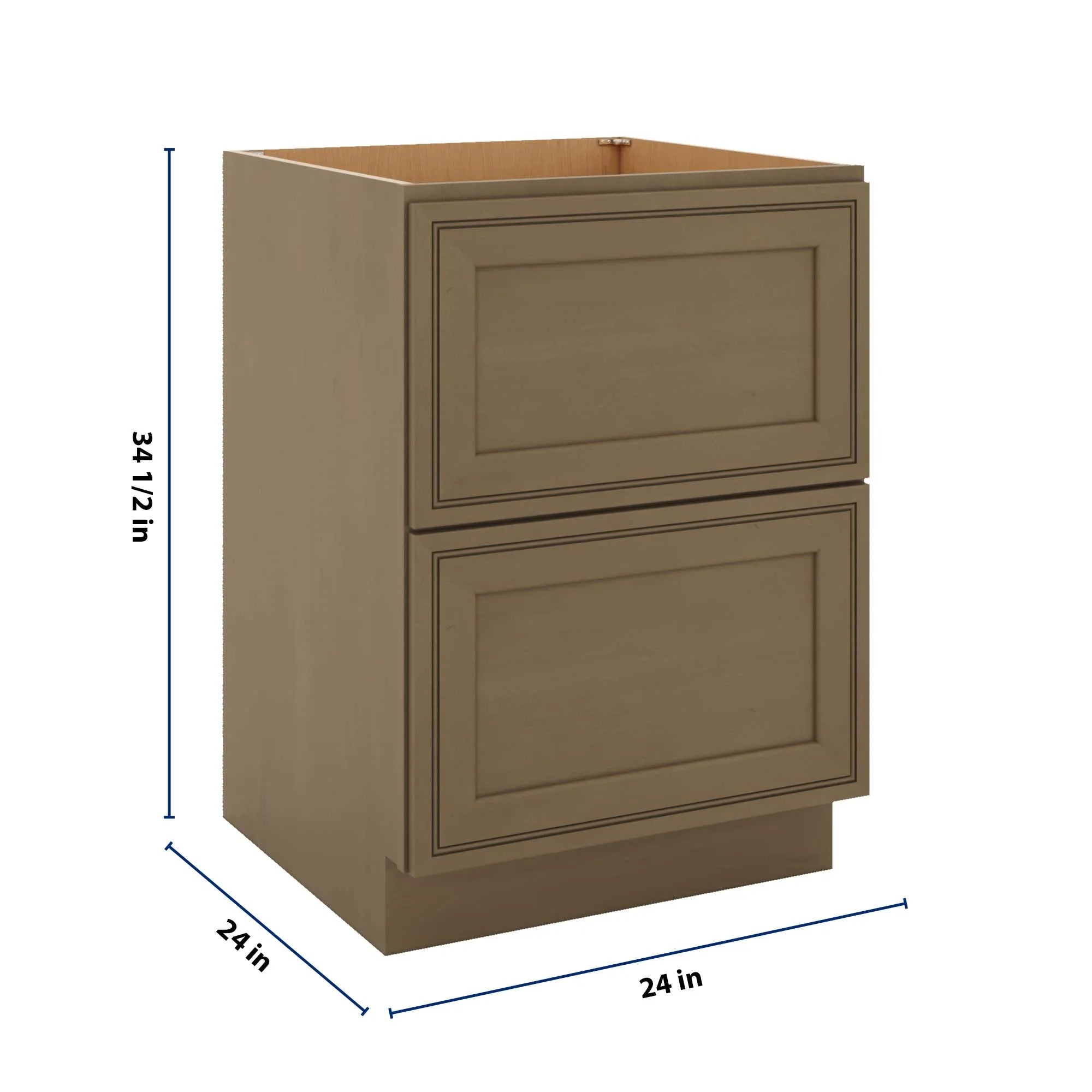 J&K Hazel H8 Base w/2 Drawers - 24" W