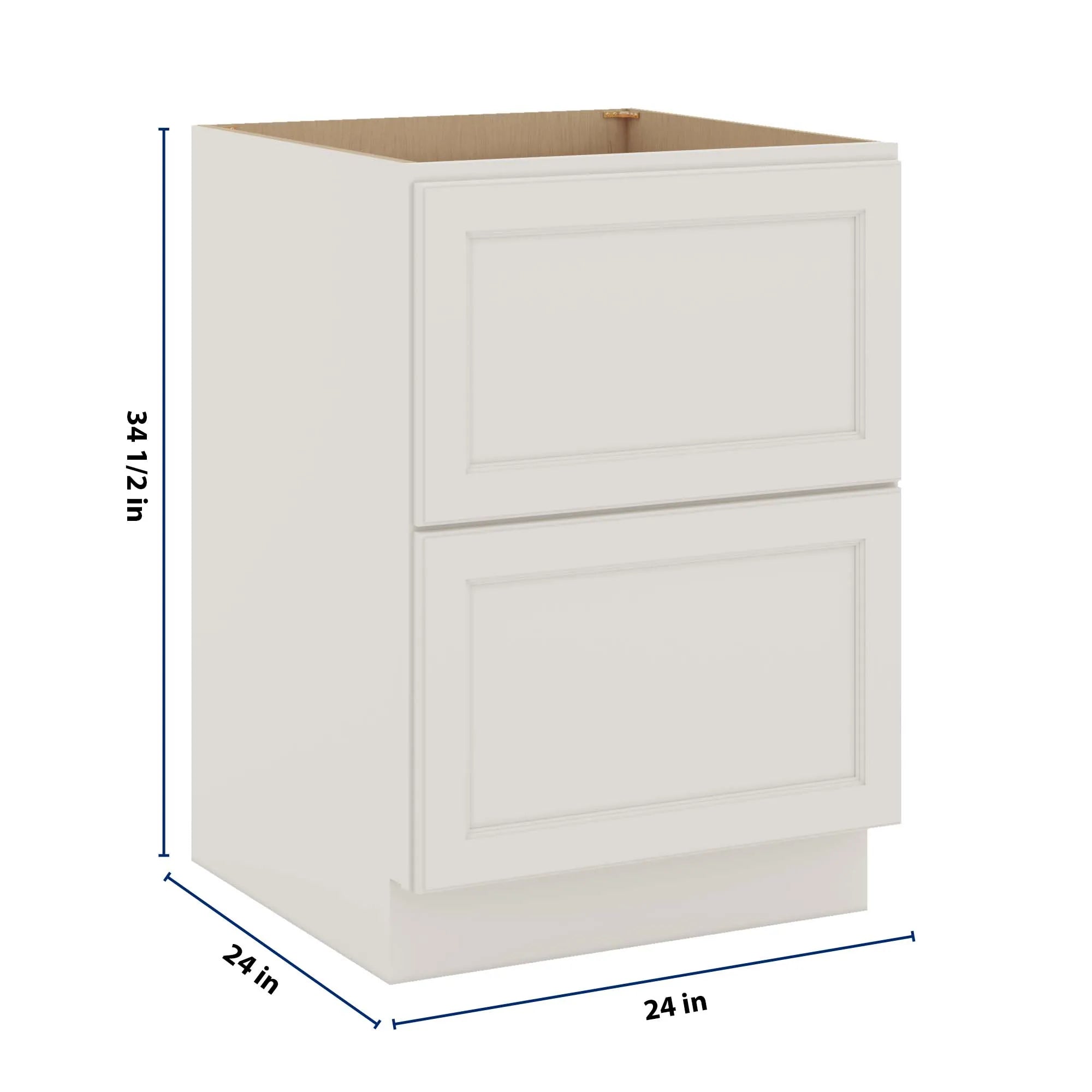 J&K Dove E1 Base w/2 Drawers - 24" W