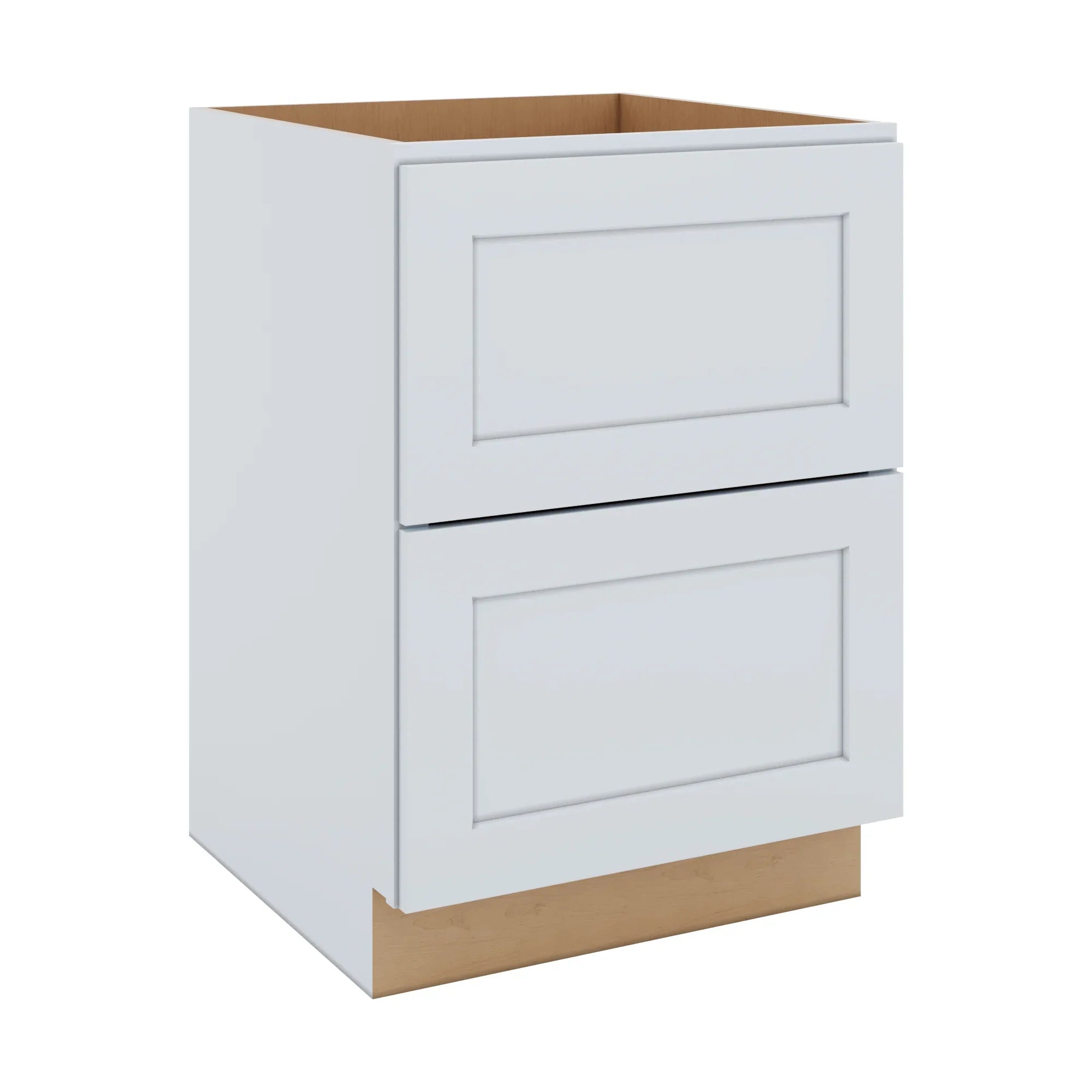 J&K White Shaker S8 Base w/2 Drawers - 24" W