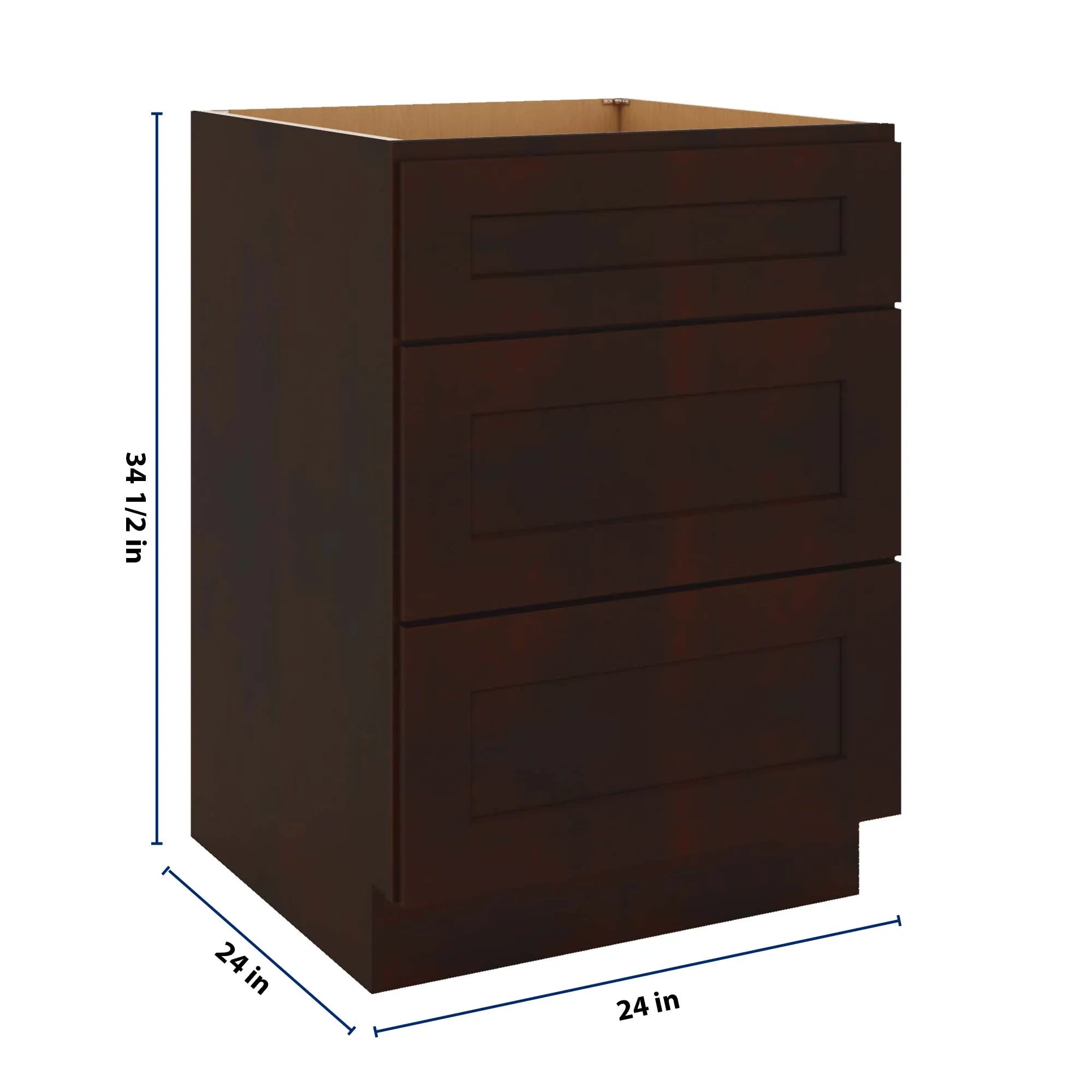 J&K Java Coffee S1 Base w/3 Drawers - 24" W