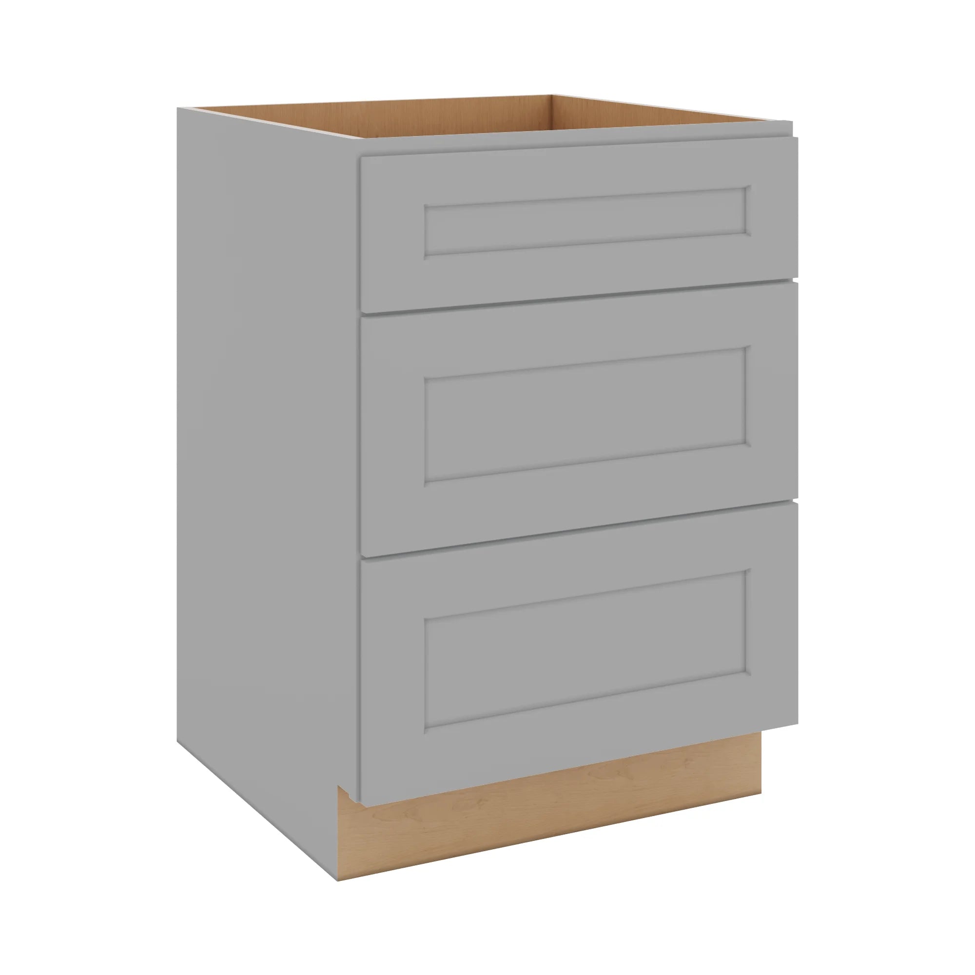J&K Castle Grey S5 Base w/3 Drawers - 24" W