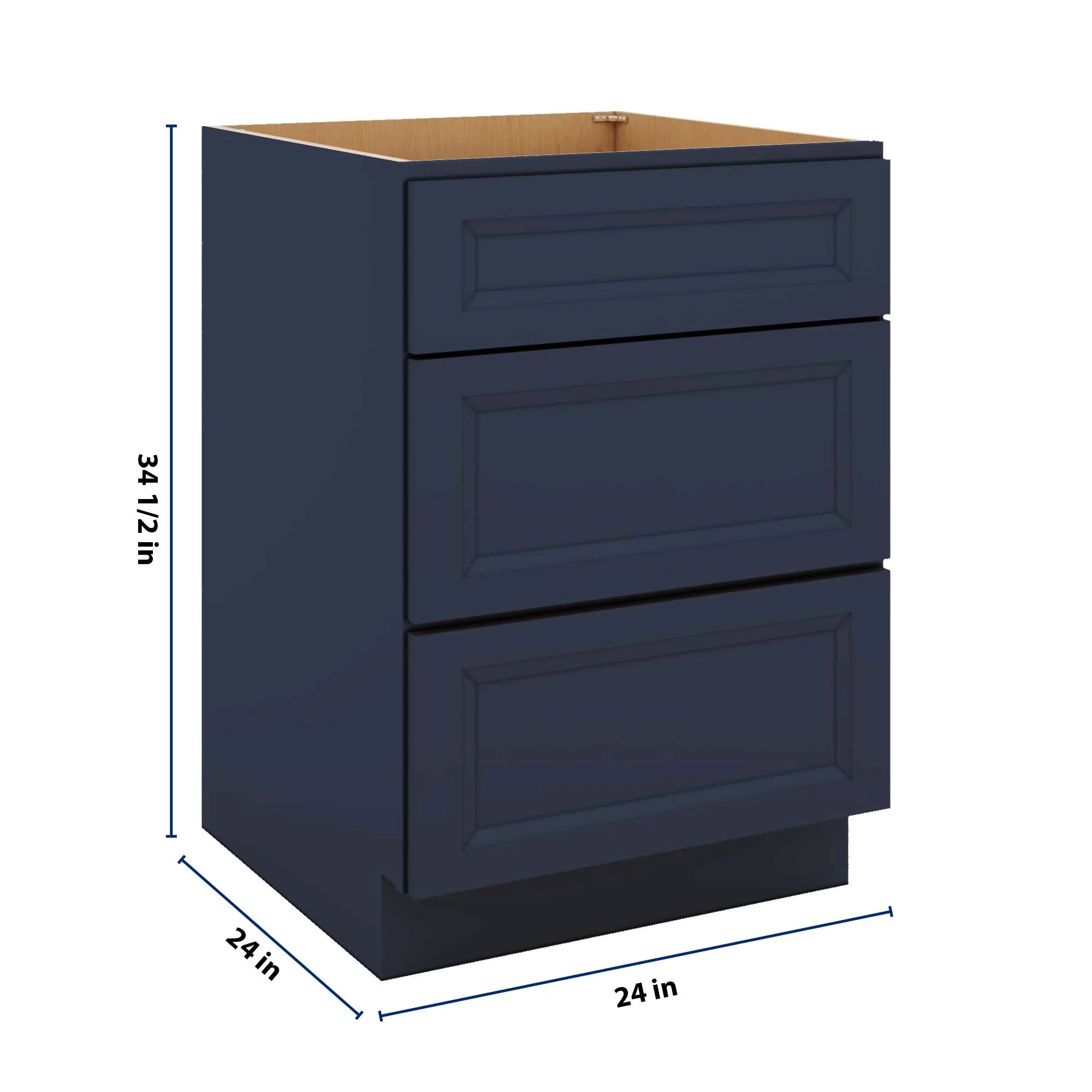J&K Naval B7 Base w/3 Drawers - 24" W