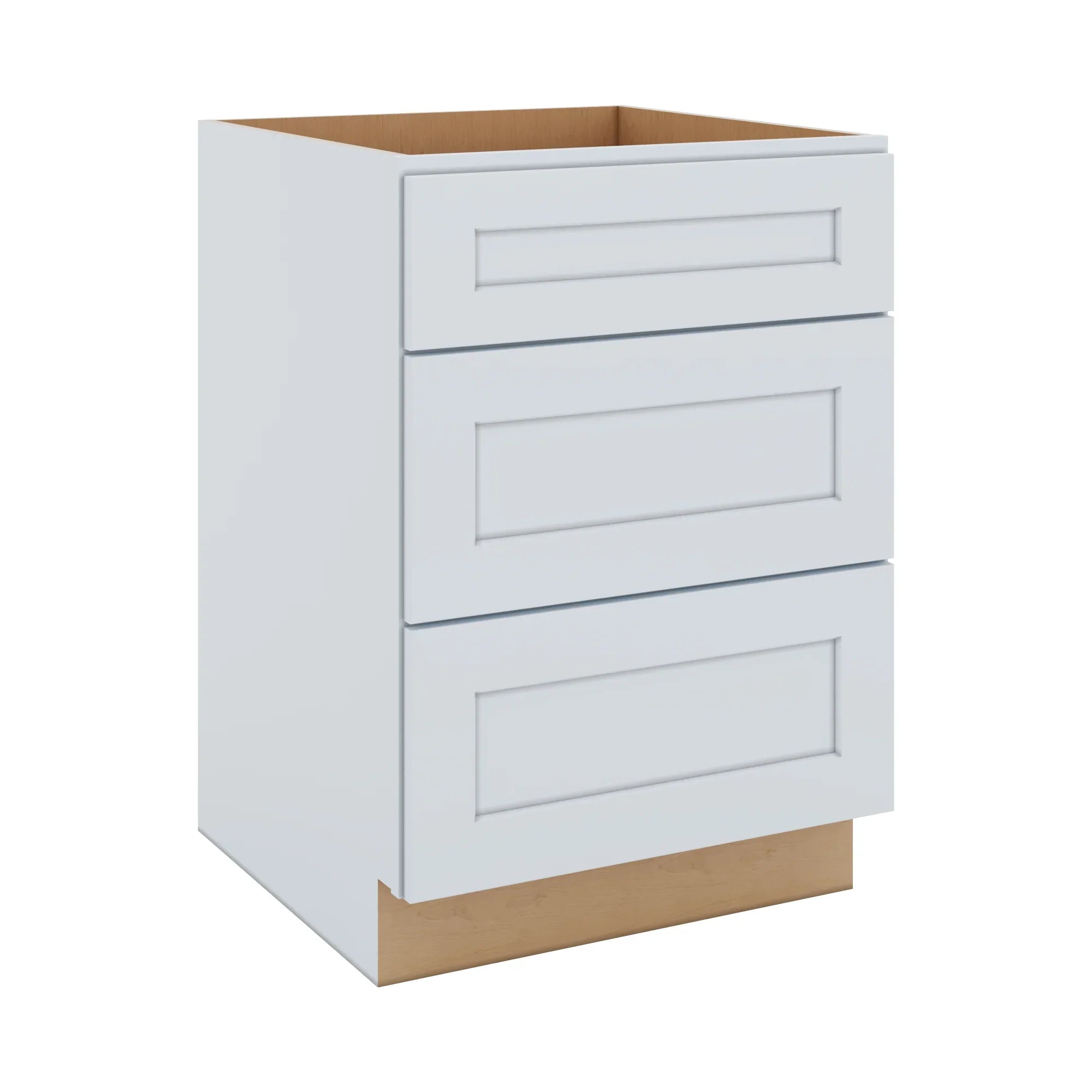 J&K White Shaker S8 Base w/3 Drawers - 24" W