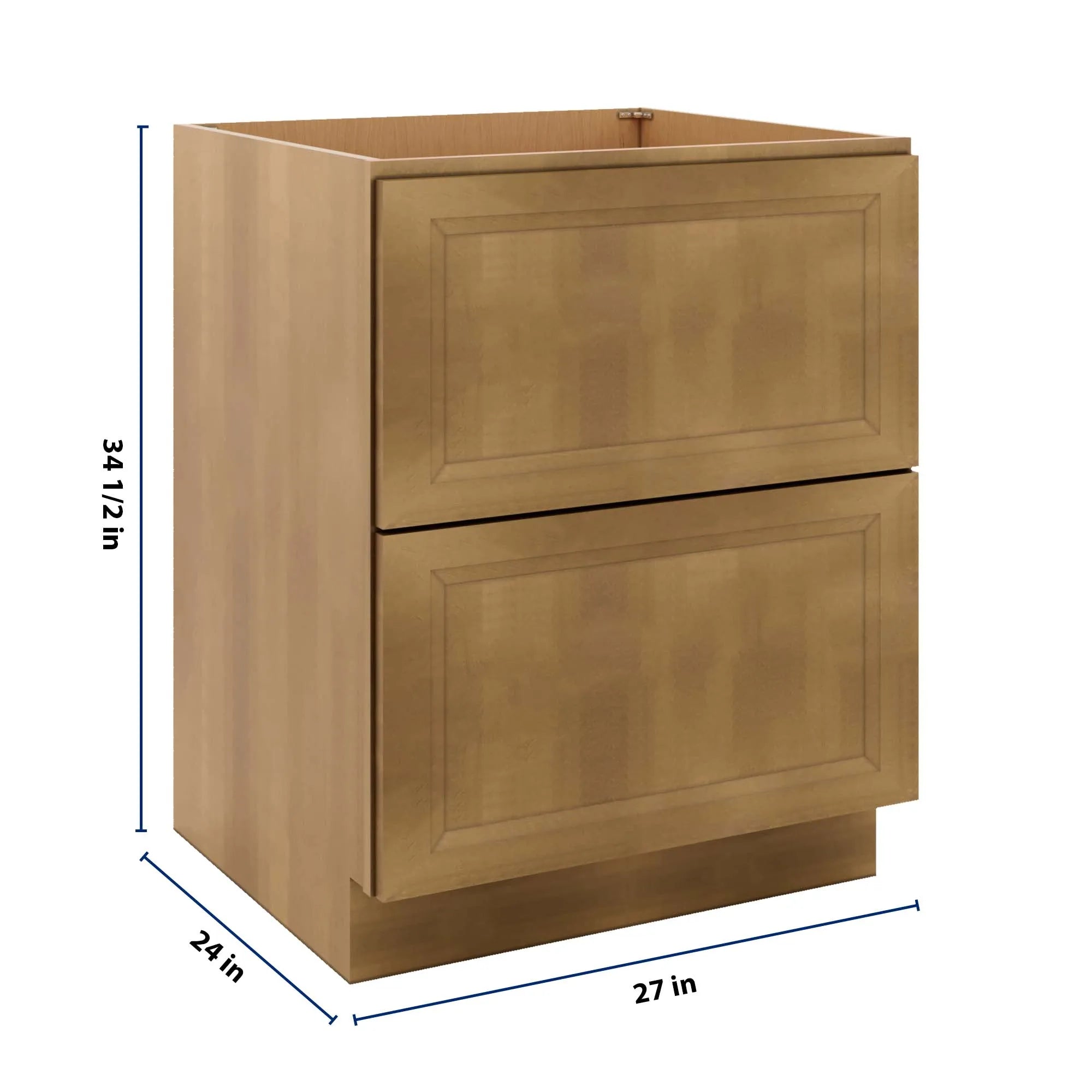 J&K Butterscotch B8 Base w/2 Drawers - 27" W