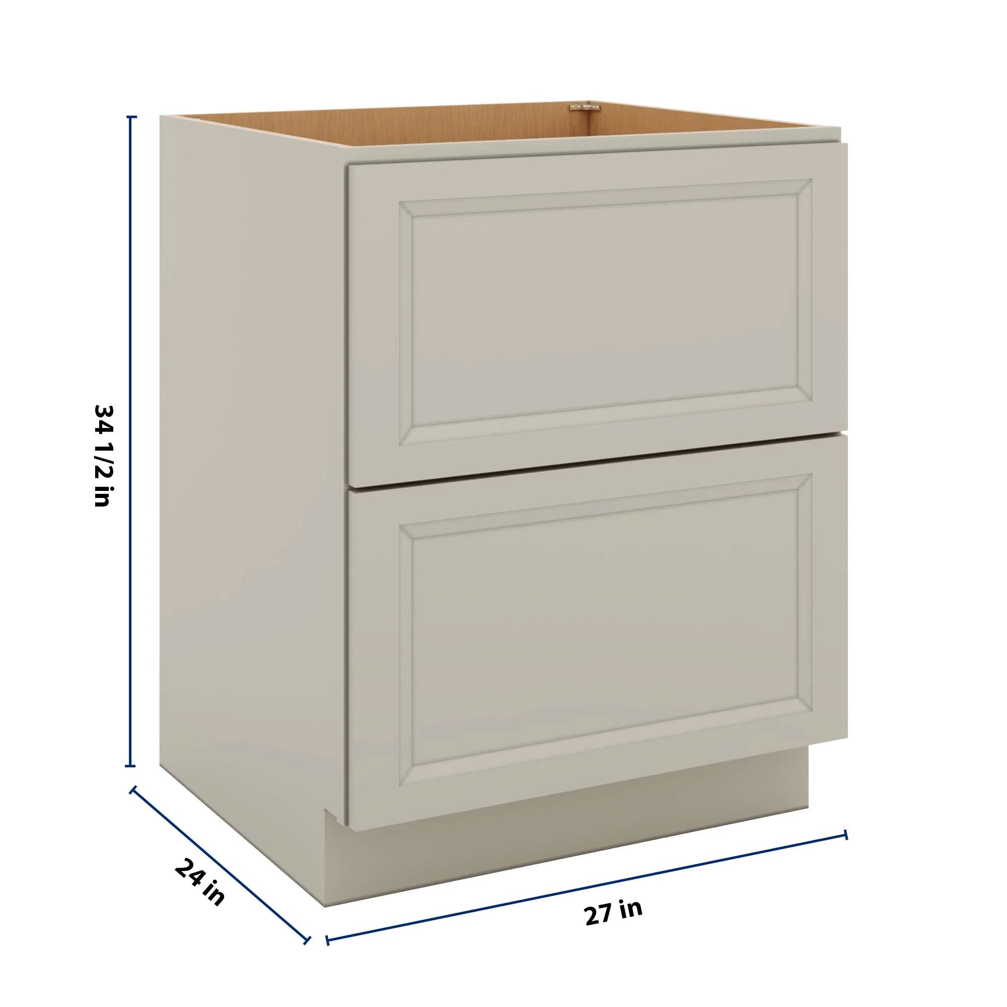 J&K Pebble B6 Base w/2 Drawers - 27" W