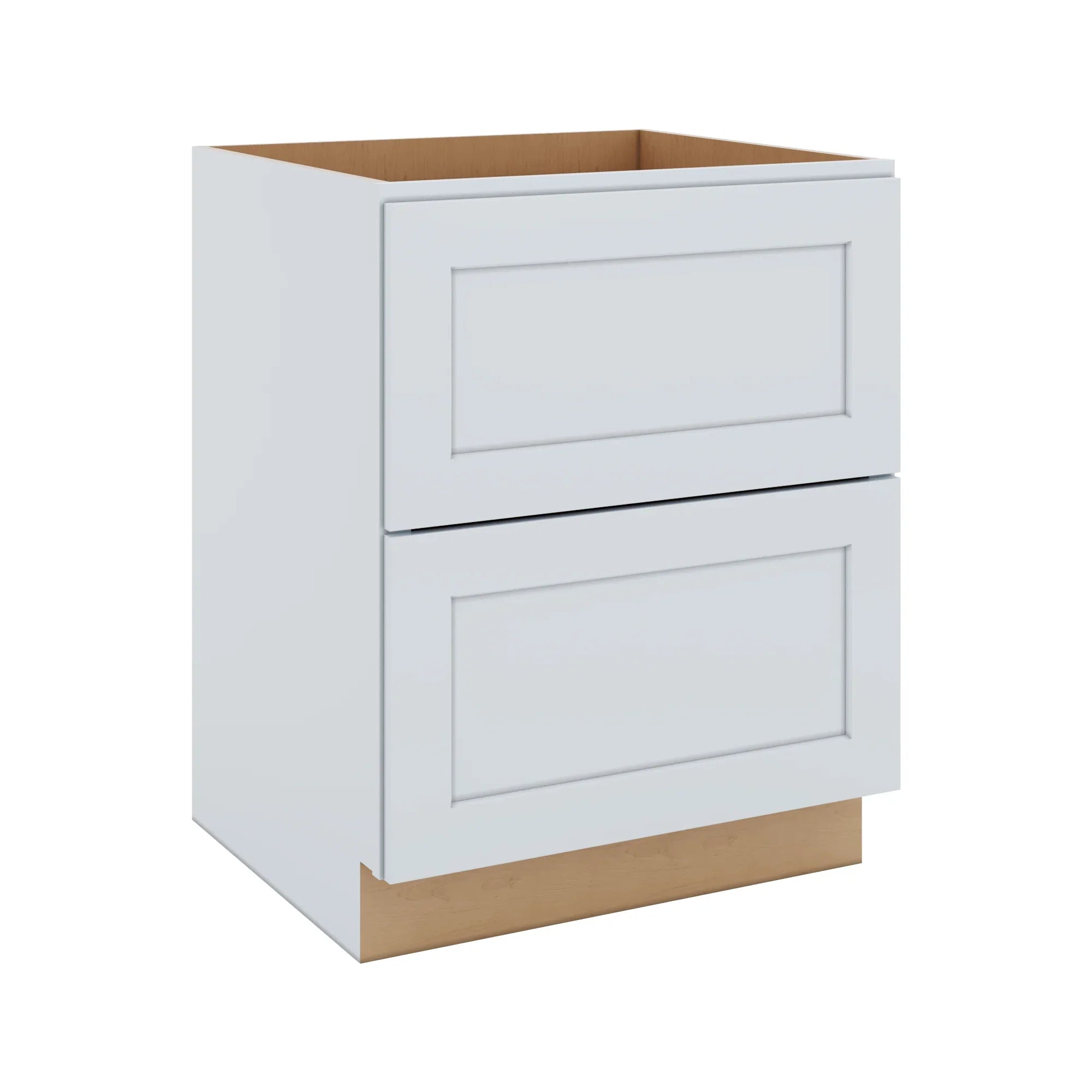 J&K White Shaker S8 Base w/2 Drawers - 27" W