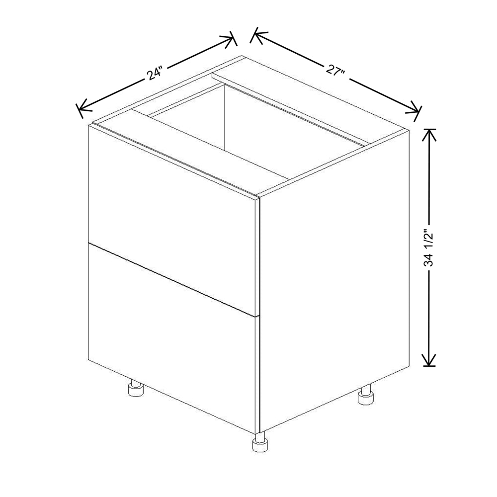 Fabuwood Illume Tuscany Olmo 3 12"W 2 Drawer Base