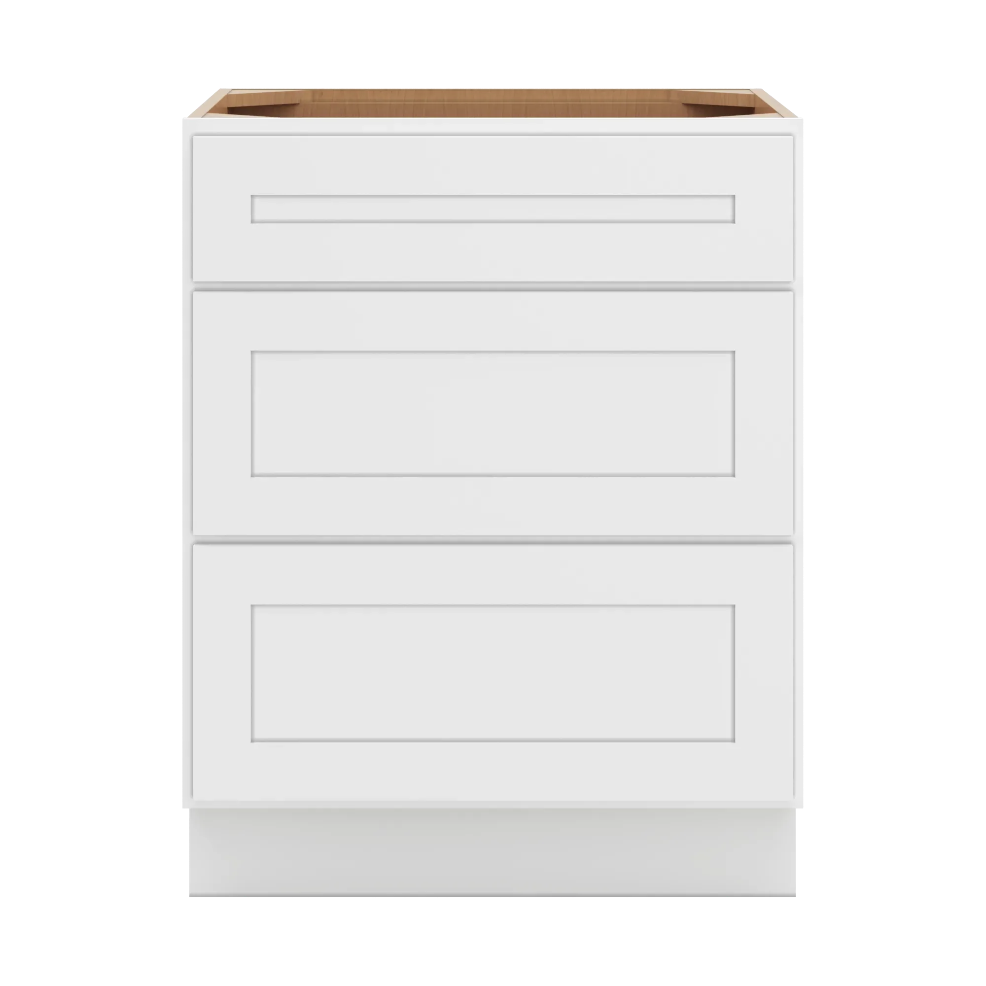 cnc luxor 5 piece white 27 w 3 drawer base cabinet