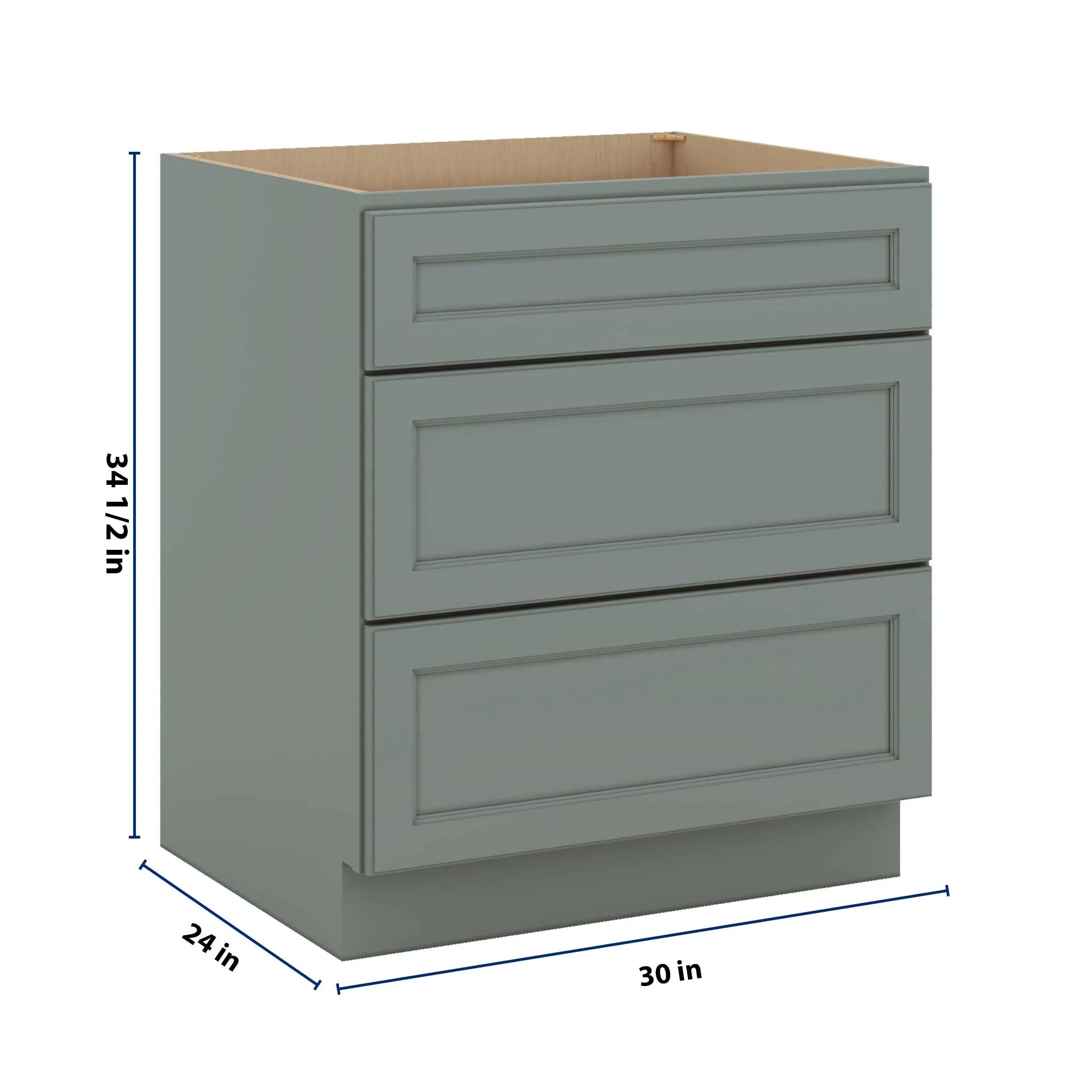 J&K Sage E3 Base w/3 Drawers - 30" W