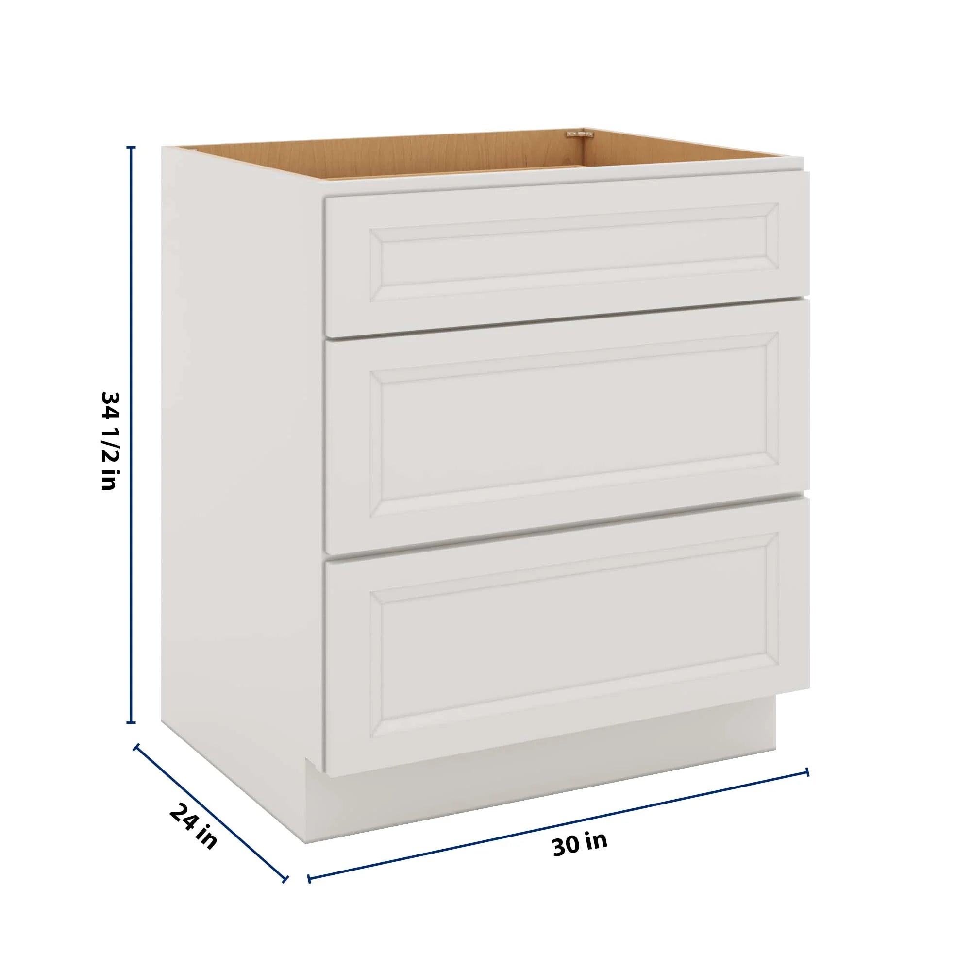 J&K Pure B5 Base w/3 Drawers - 30" W