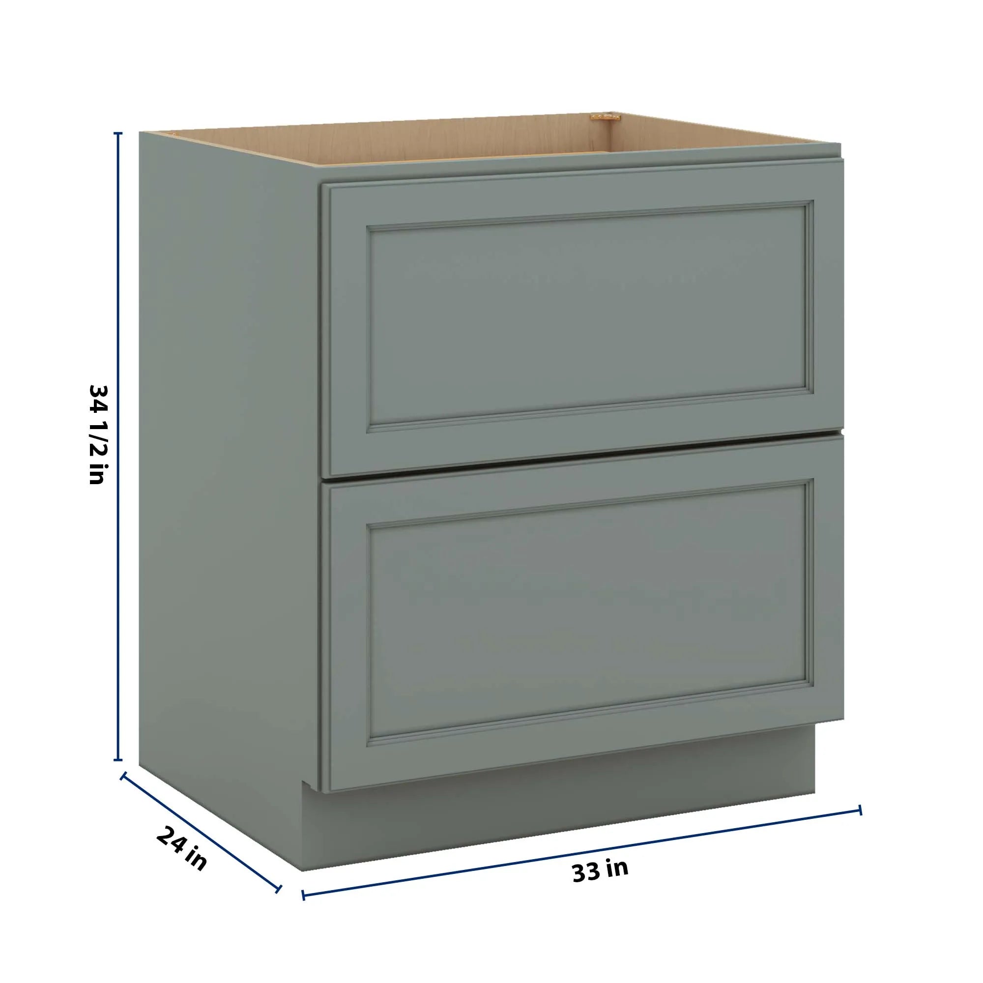 J&K Sage E3 Base w/2 Drawers - 33" W