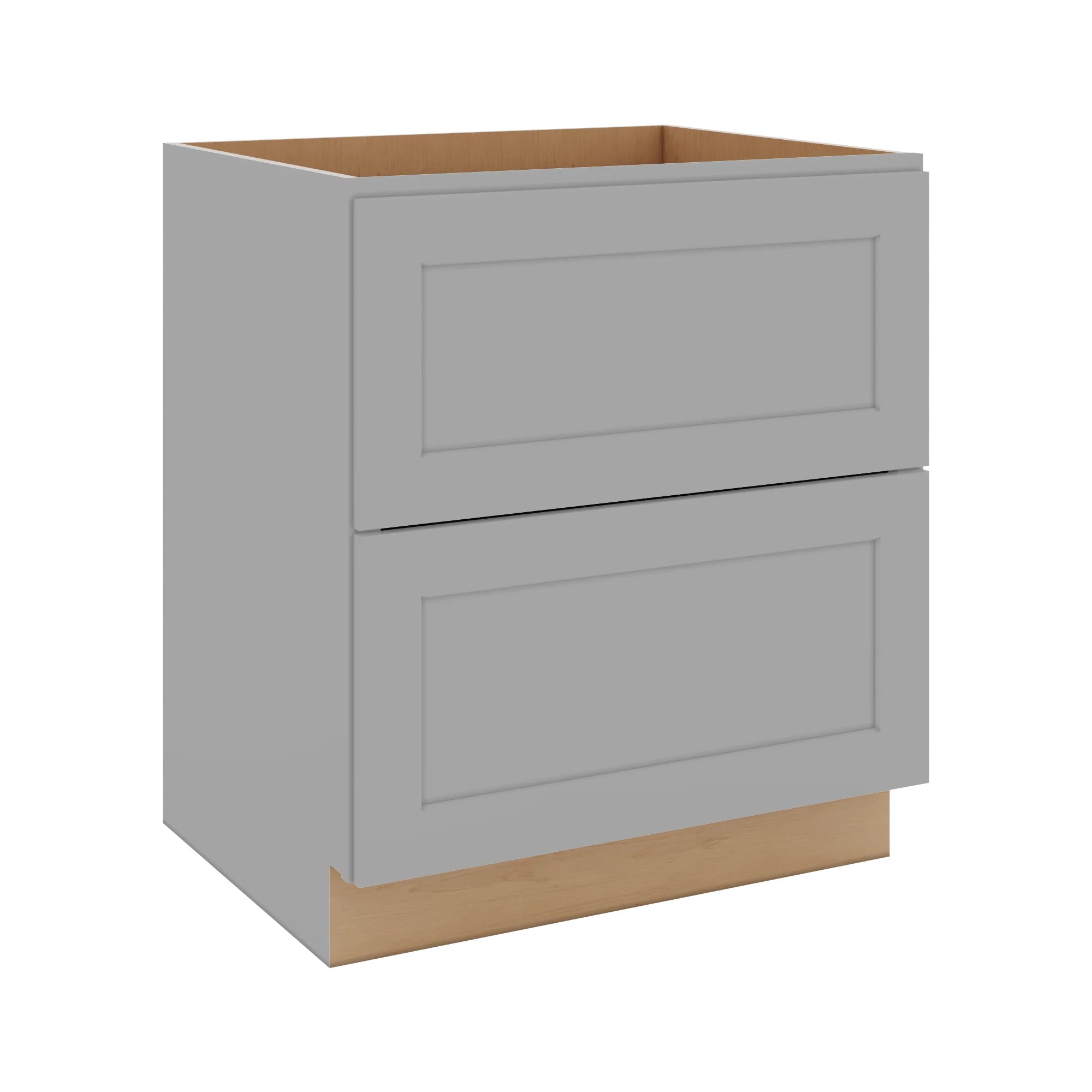 J&K Castle Grey S5 Base w/2 Drawers - 33" W