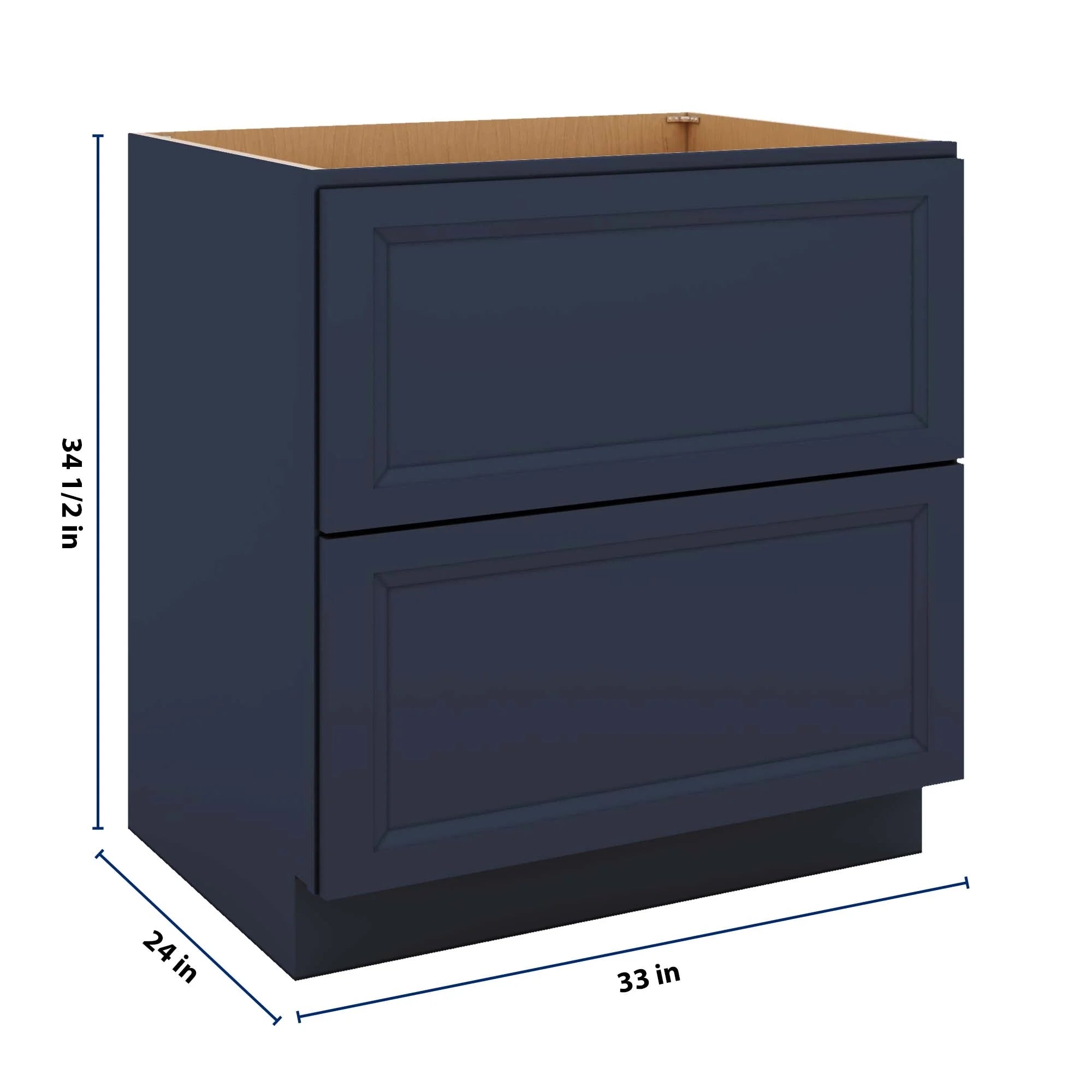 J&K Naval B7 Base w/2 Drawers - 33" W