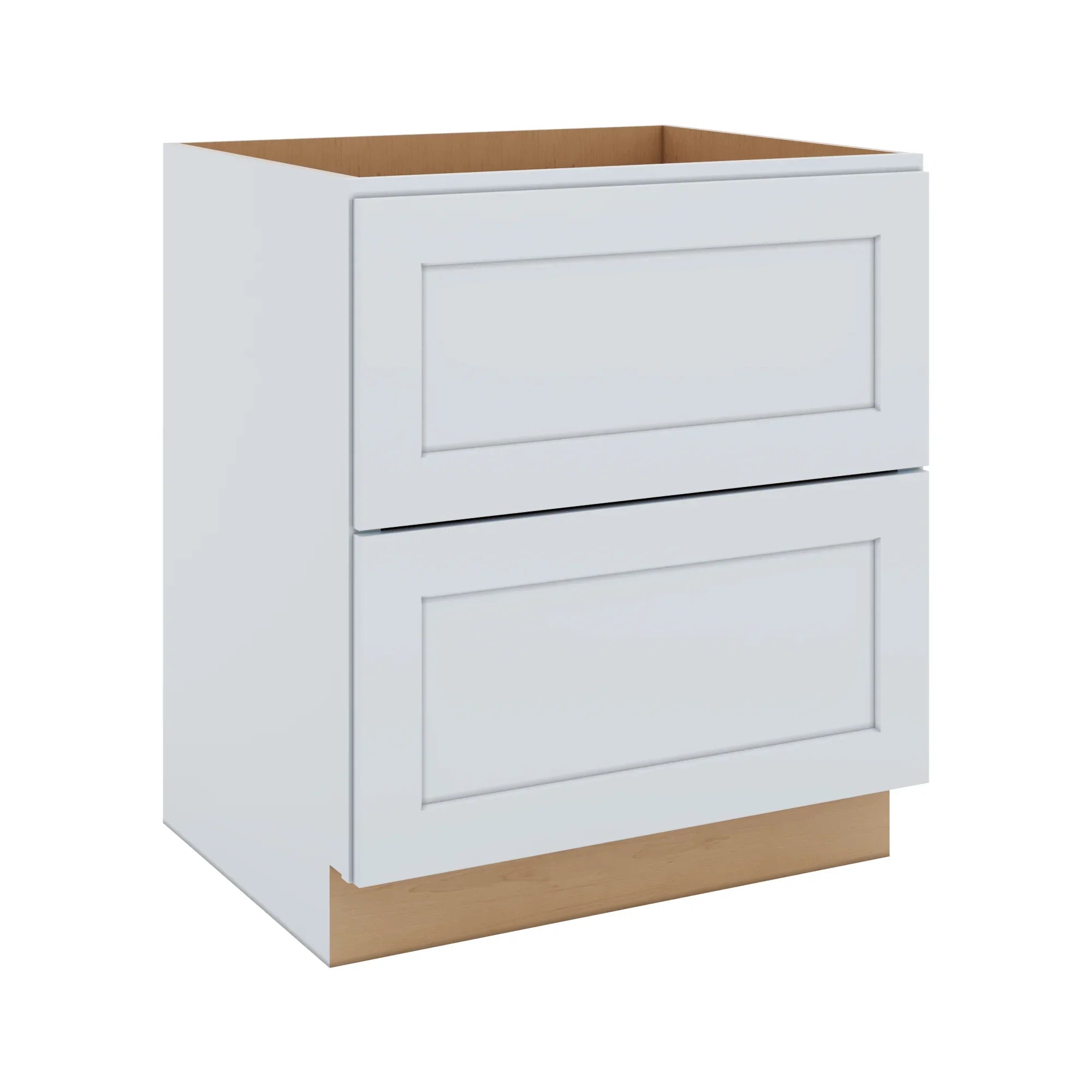 J&K White Shaker S8 Base w/2 Drawers - 33" W