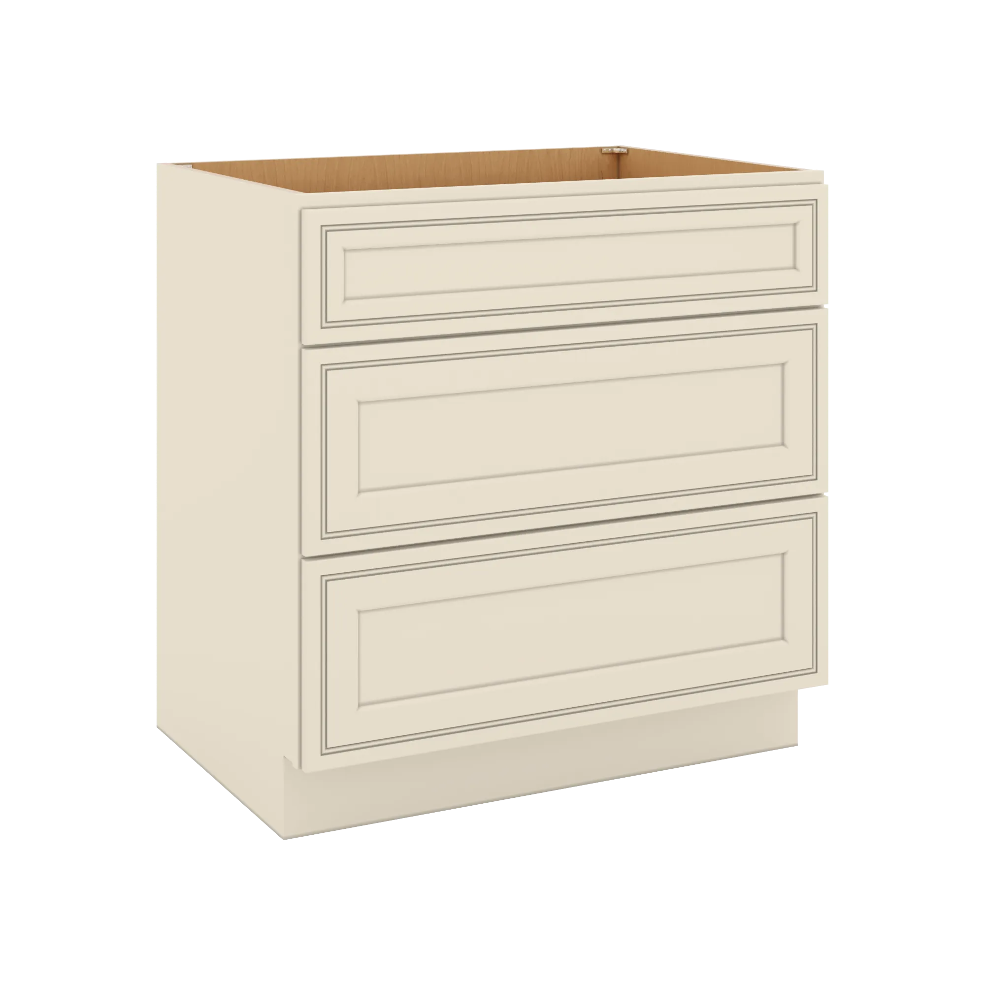 J&K Pearl Glazed H9 Base w/3 Drawers - 33" W