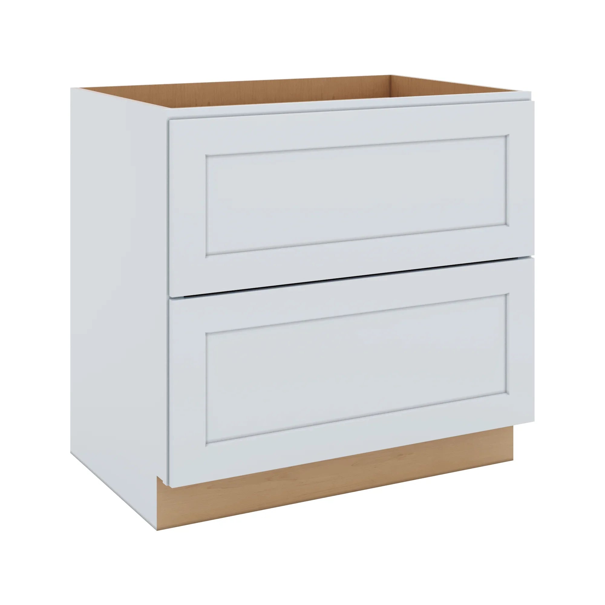 J&K White Shaker S8 Base w/2 Drawers - 36" W