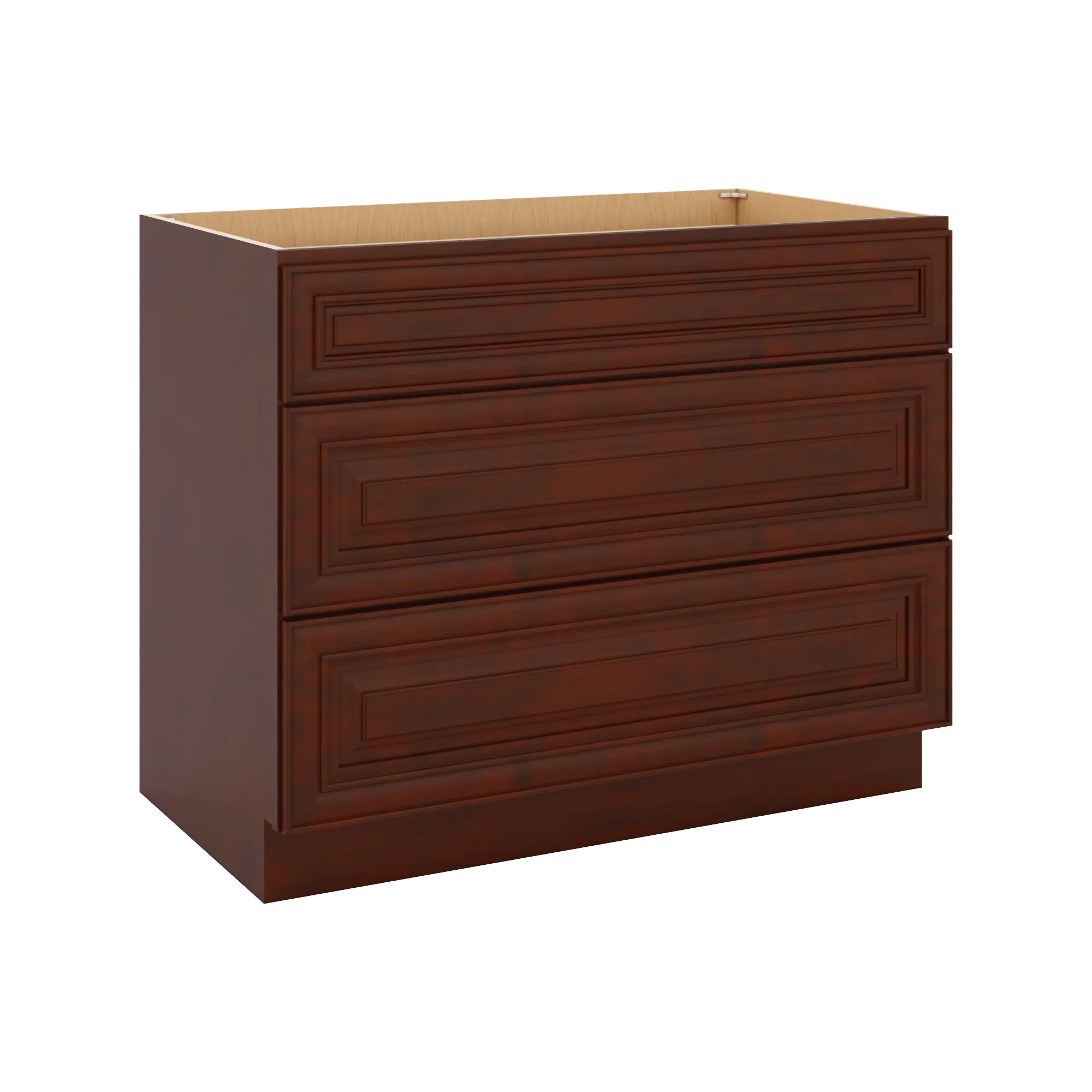 J&K Mahogany J5 Base w/3 Drawers - 42" W