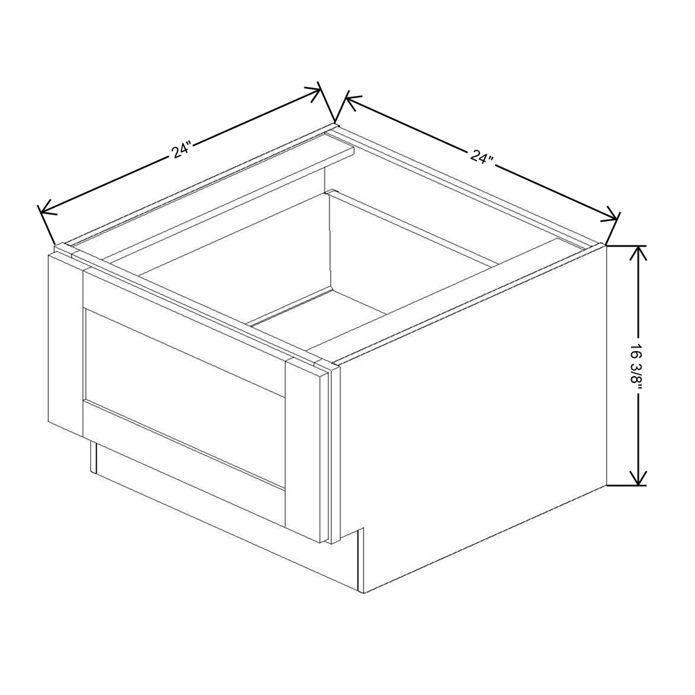 Fabuwood Allure Onyx Frost  24"W Bench Seat