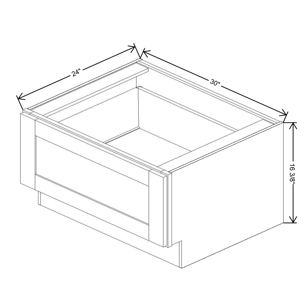 Fabuwood Allure Onyx Horizon 30"W Bench Seat