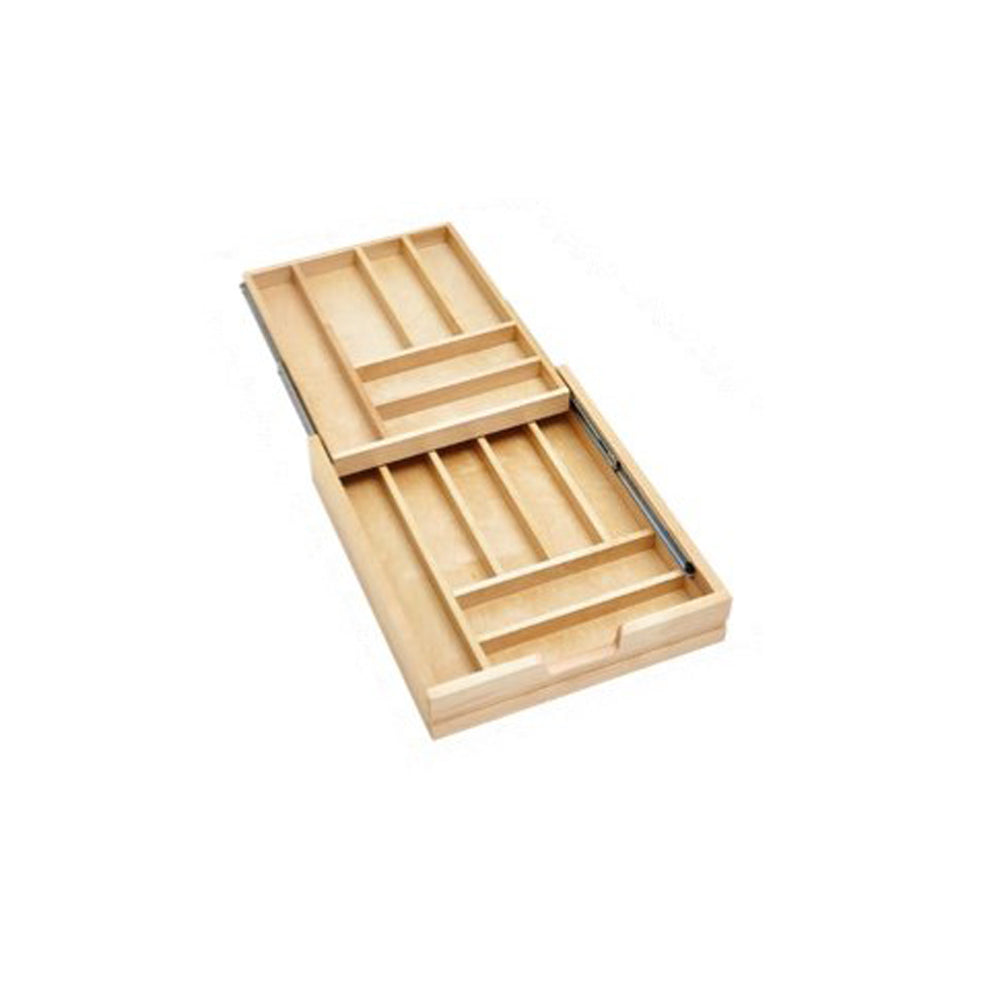 Fabuwood Allure Onyx Cobblestone 21" Width 2 Tier Cutlery Drawer
