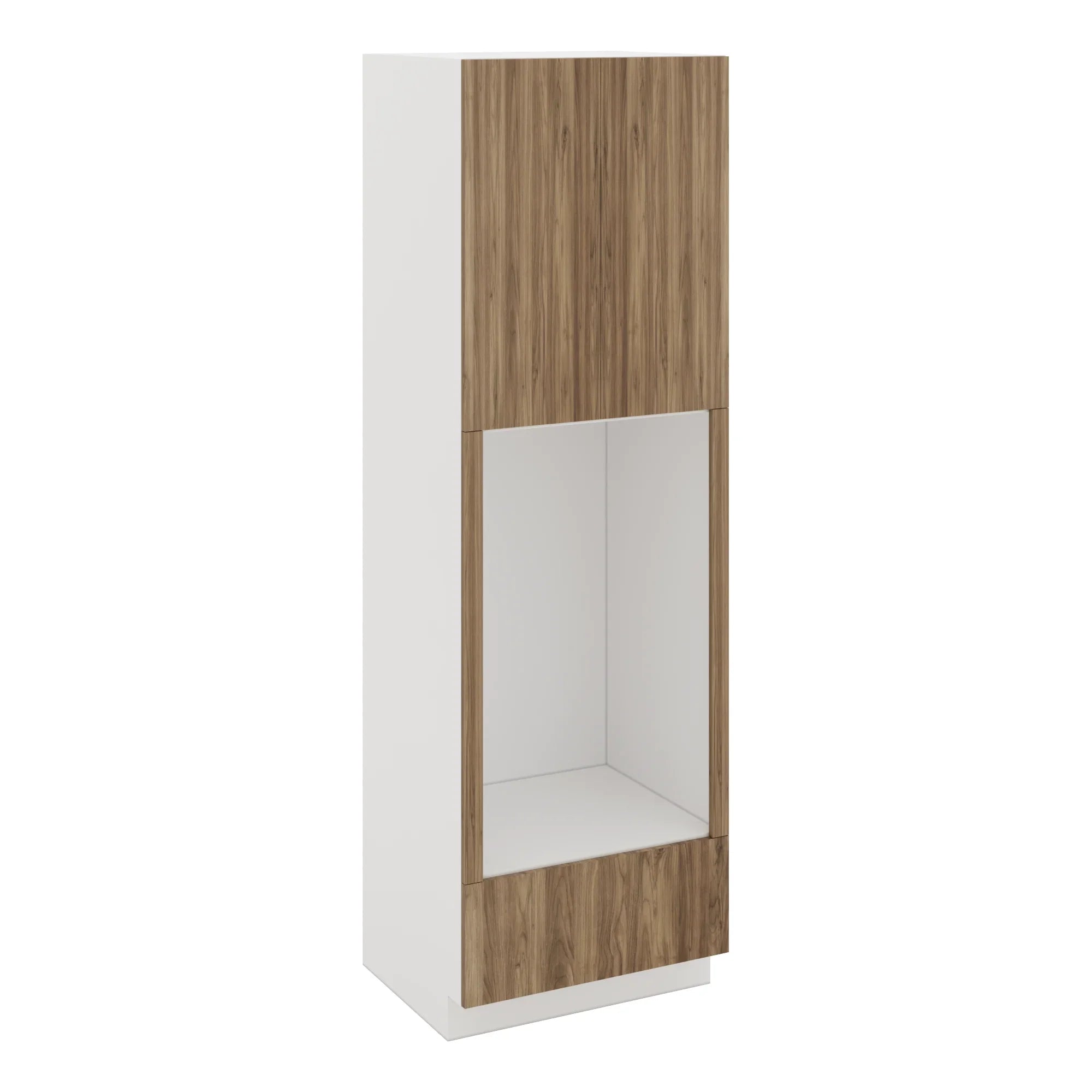 Modernform Cabinet Walnut 30" W X 96" H X 24" D Tall Double Oven Cabinet