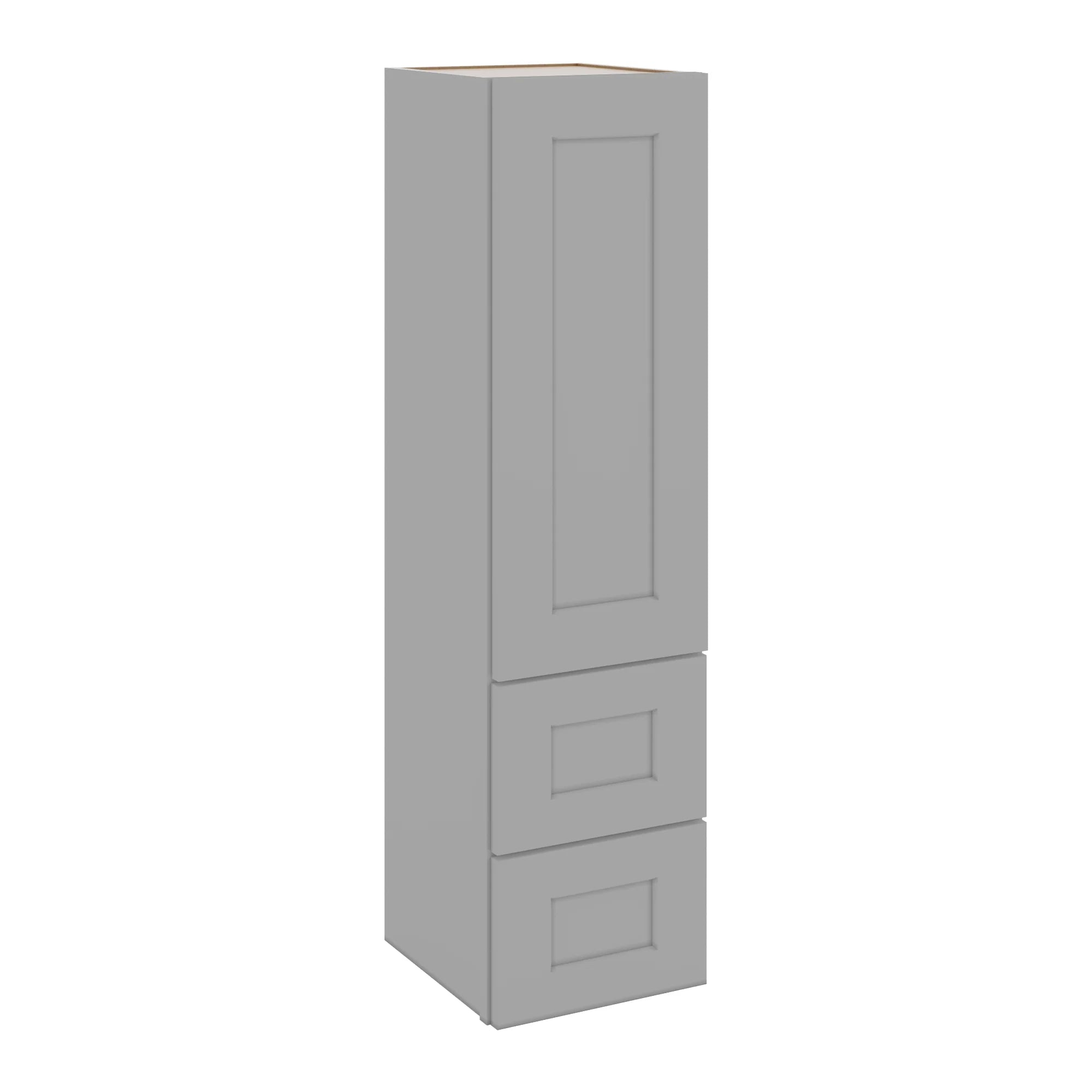 J&K Castle Grey S5 Vanity Counter Linen 12" W x 45" H x 12" D