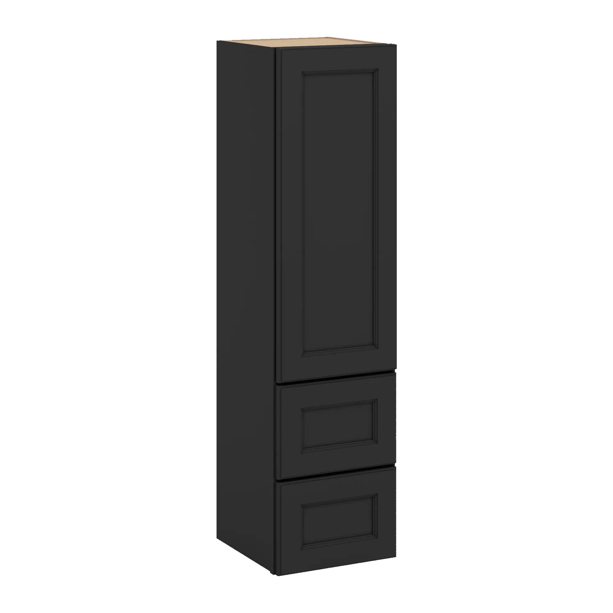 J&K Charcoal E2 Vanity Counter Linen 12" W x 45" H x 12" D