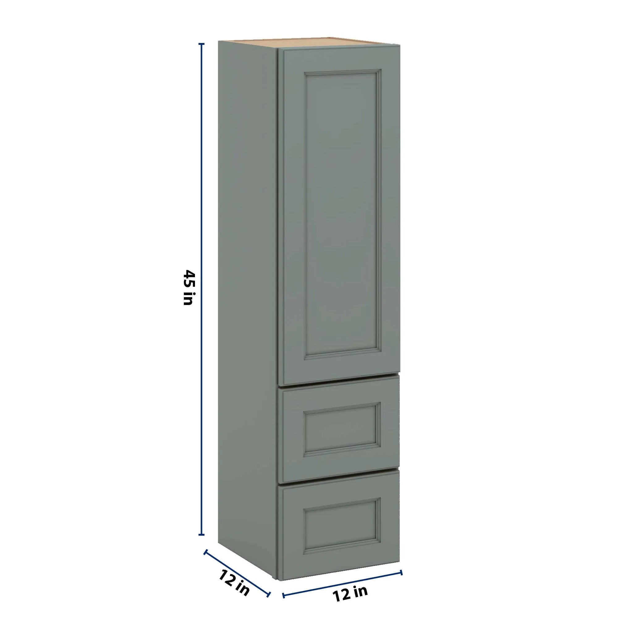 J&K Sage E3 Vanity Counter Linen 12" W x 45" H x 12" D