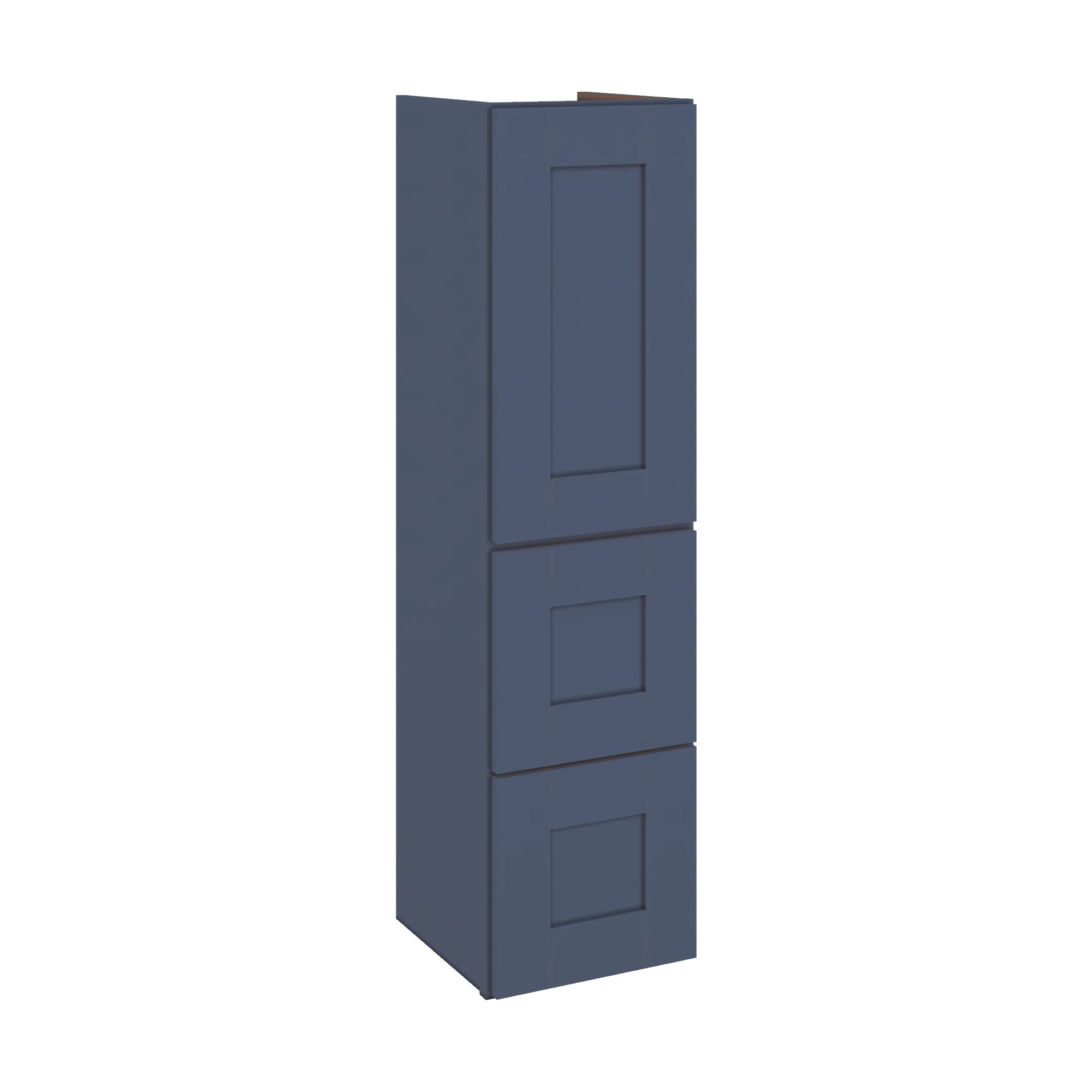 Modernform Cabinet Signature Blue 12" W X 45" H X 12" D Vanity Countertop Linen Cabinet