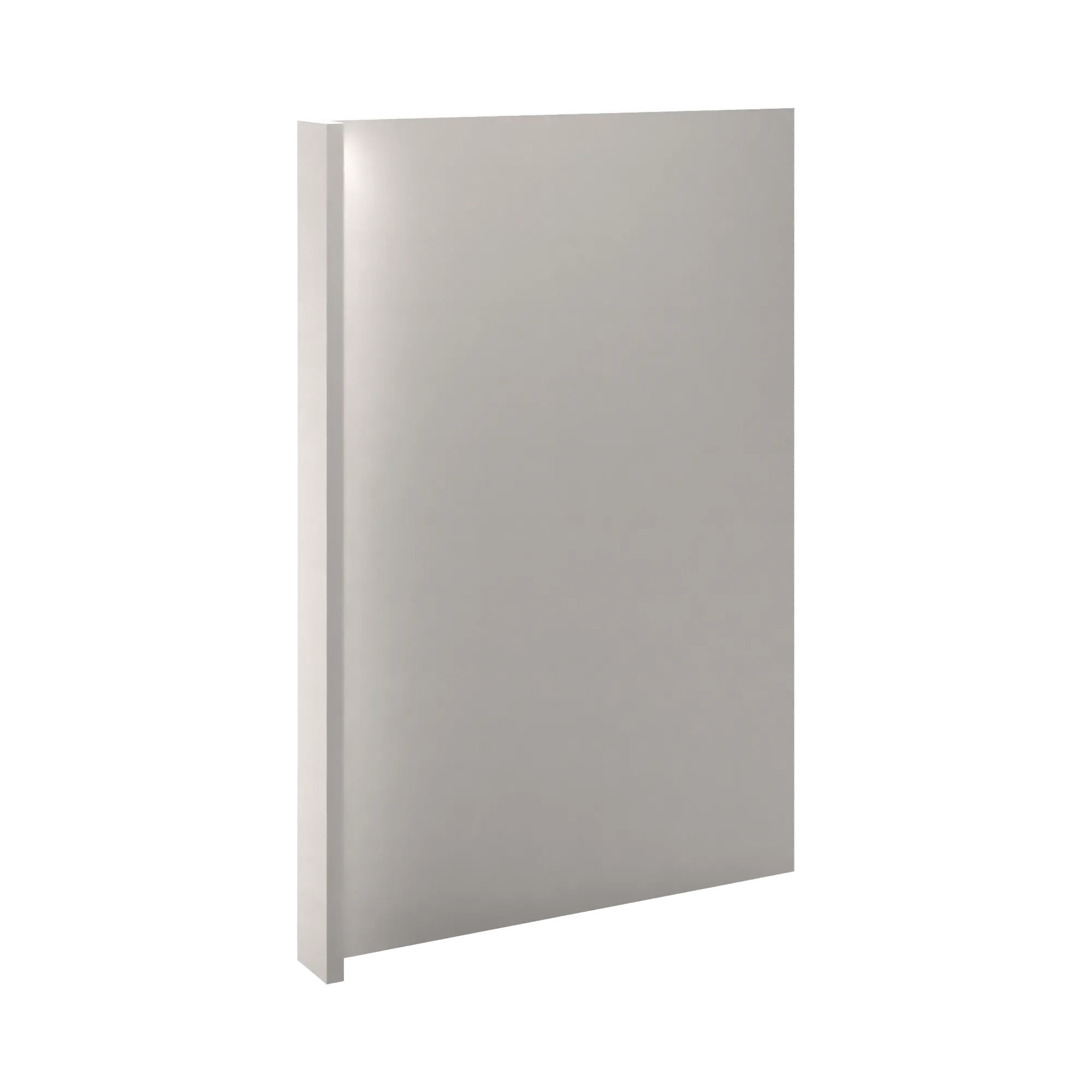cnc luxor 5 piece misty grey 3 w x 34 1 2 h x 24 d base end panel