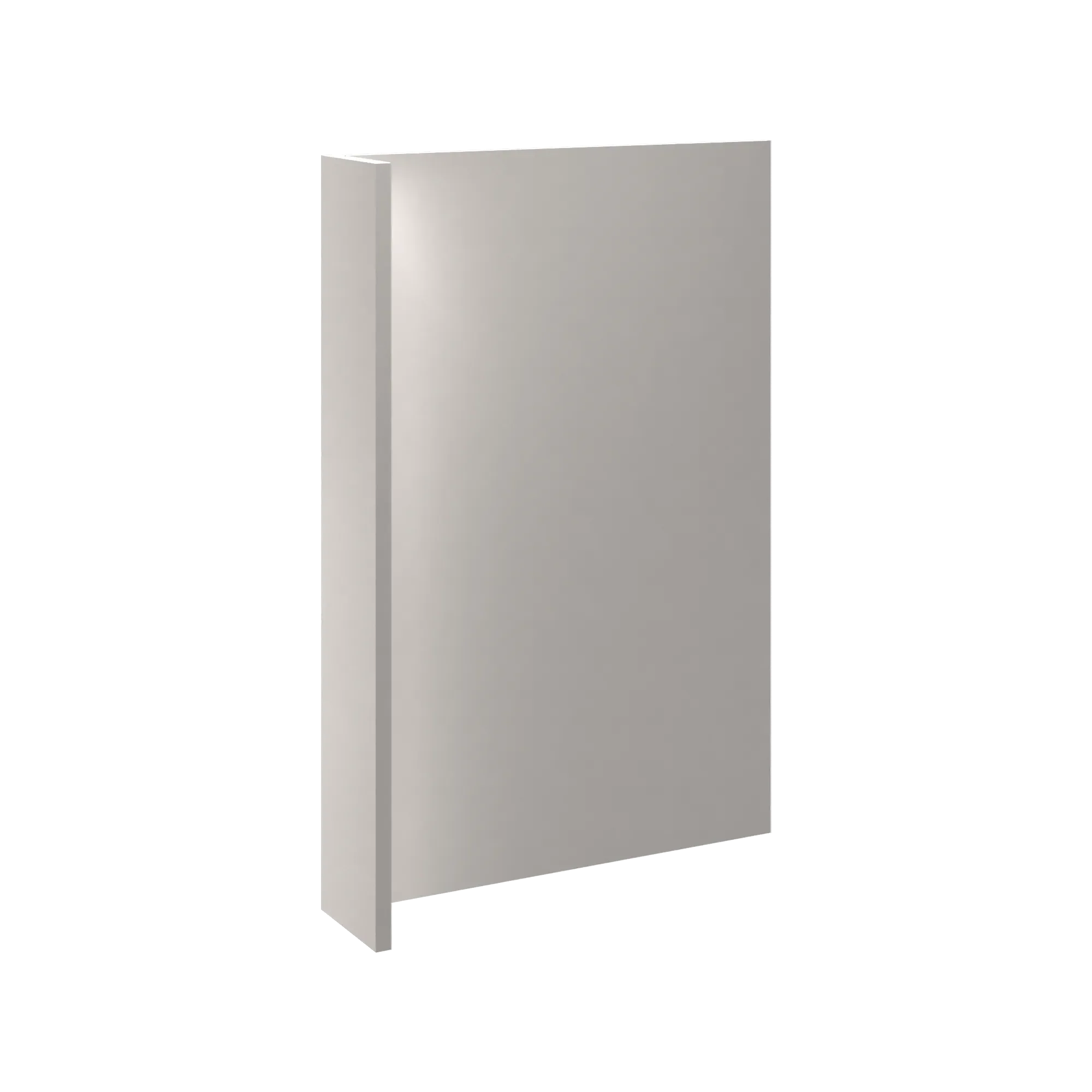 cnc luxor 5 piece misty grey 6 w x 34 1 2 h x 24 d base end panel