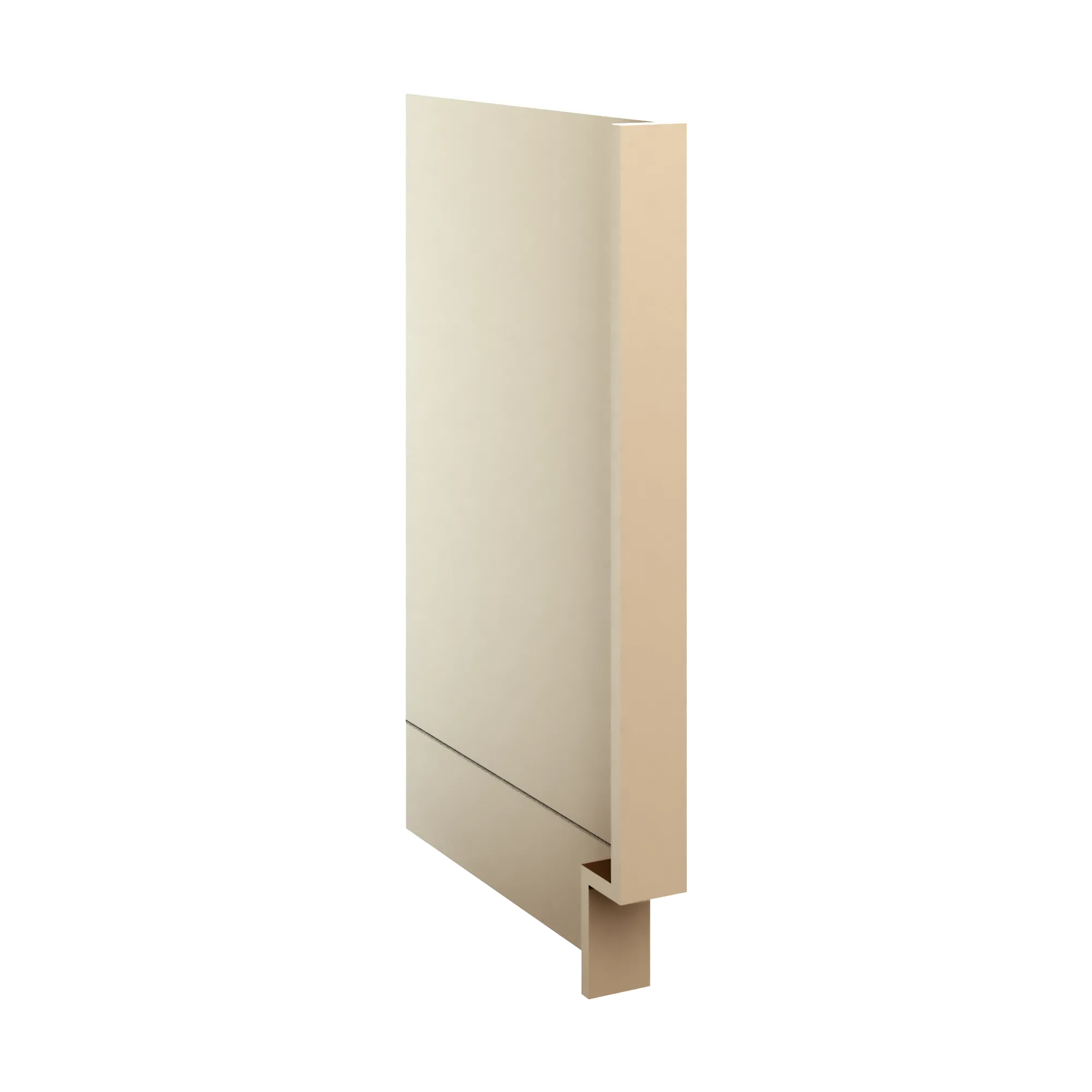 J&K Creme Glazed A7 Dishwasher Panel w/Return Filler 3" W x 34 1/2" H x 24" D