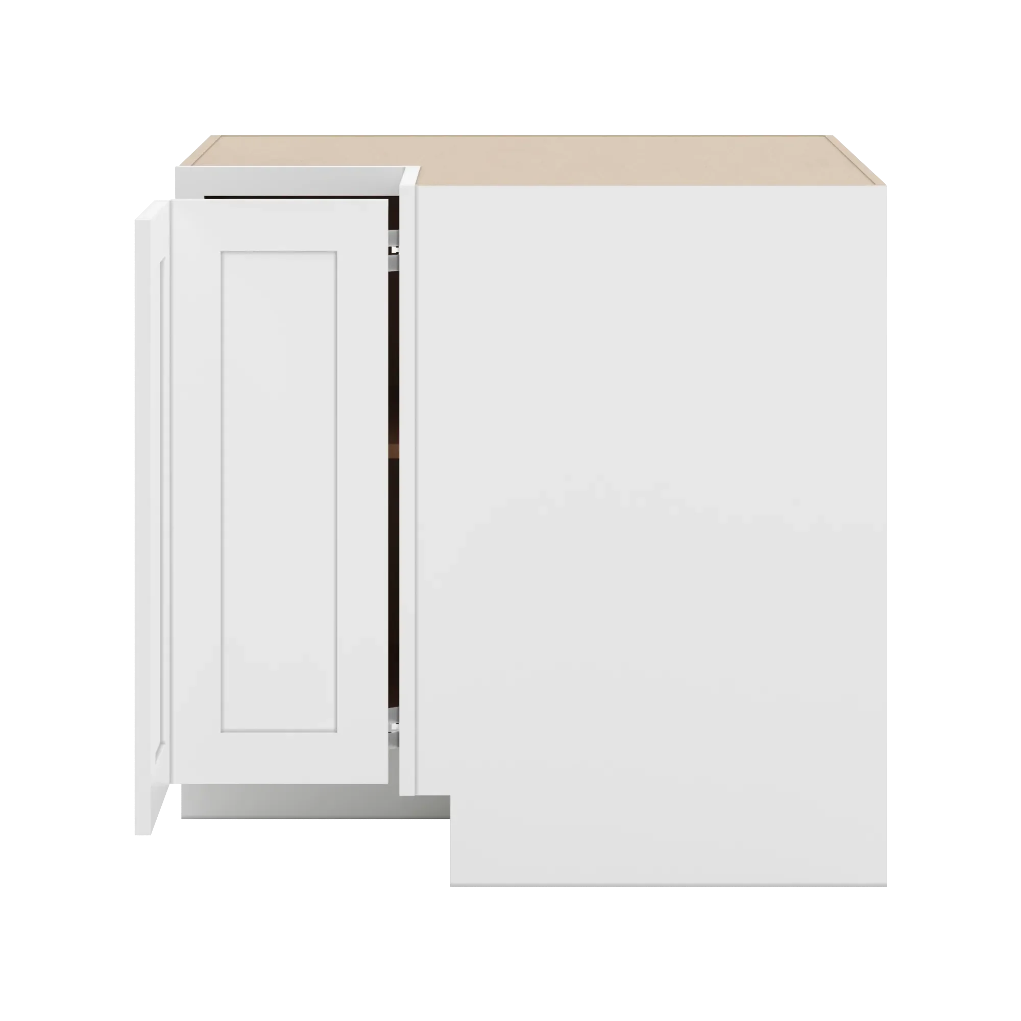 cnc luxor 5 piece white 36 w easy reach corner base cabinet